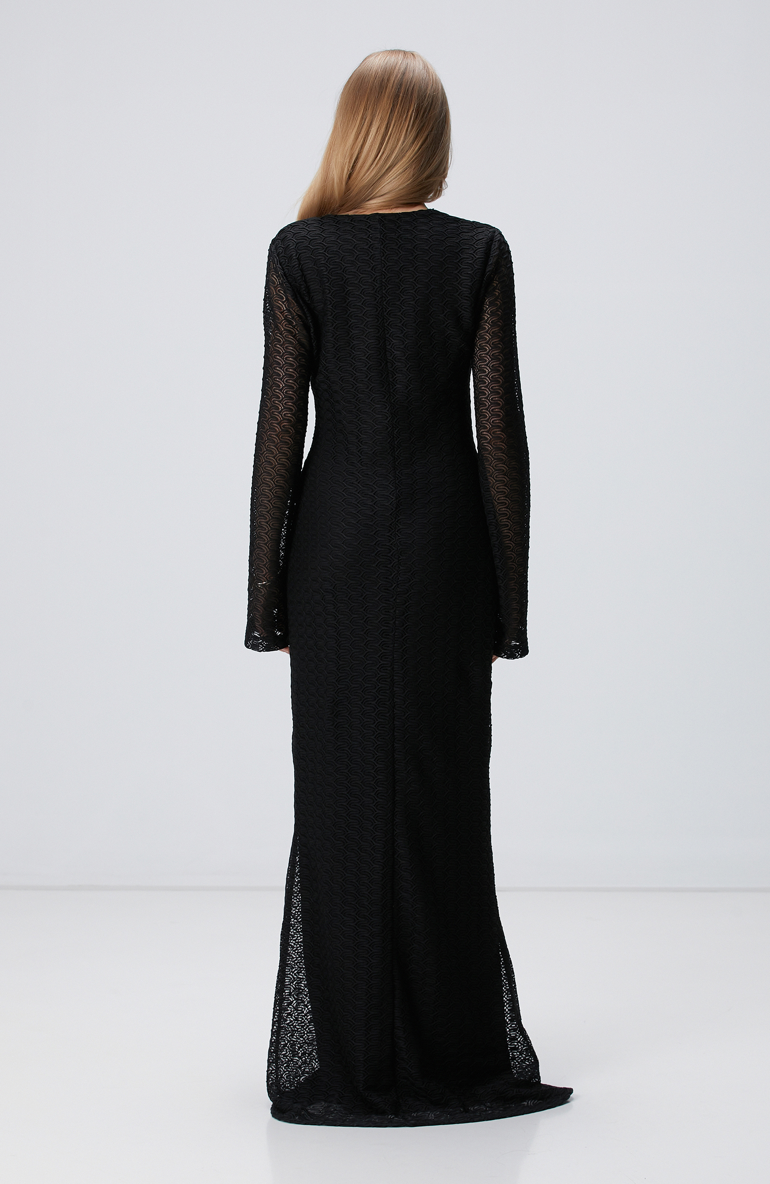 Siyah Maksi Plaj Elbisesi