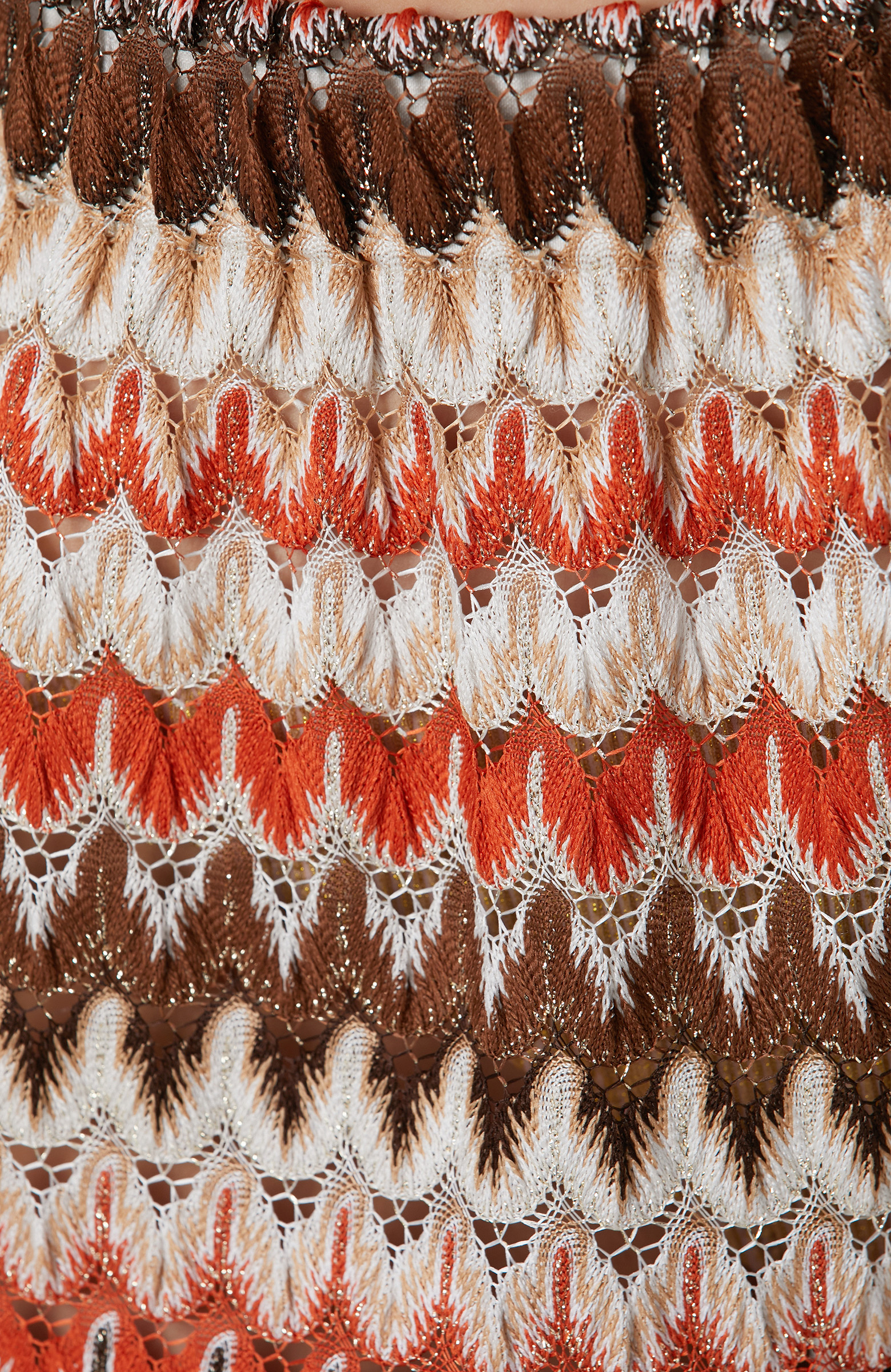 Kırık Beyaz Kahverengi Plaj Pantolonu