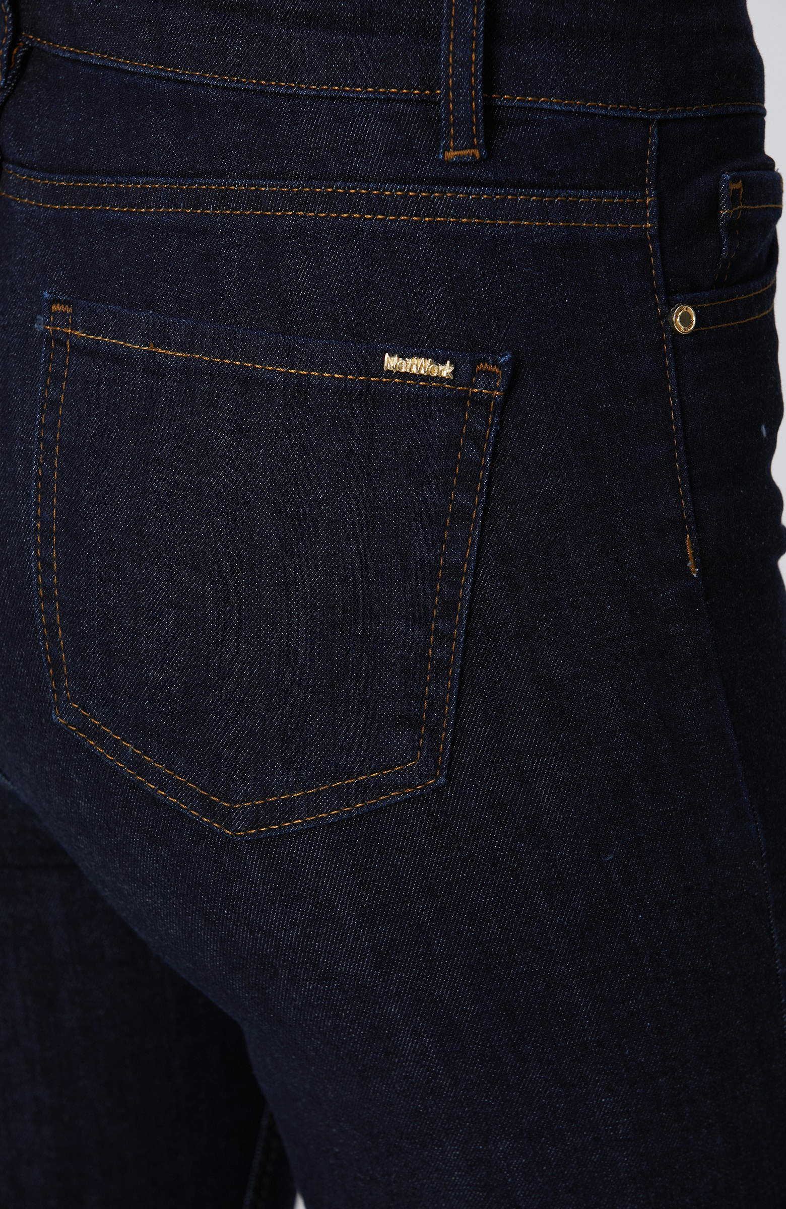 Lacivert Raw Denim Pantolon