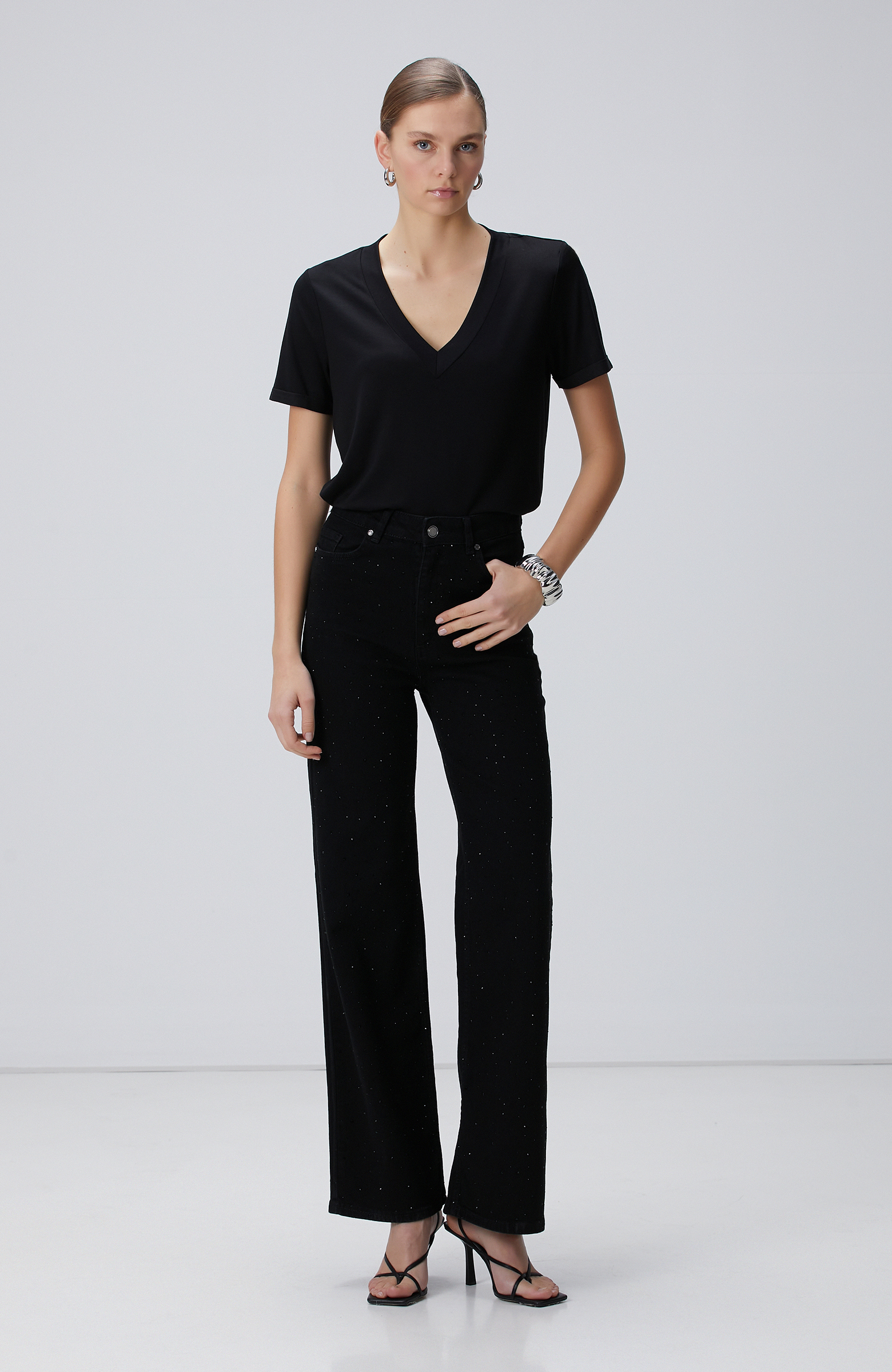 Siyah Denim Pantolon