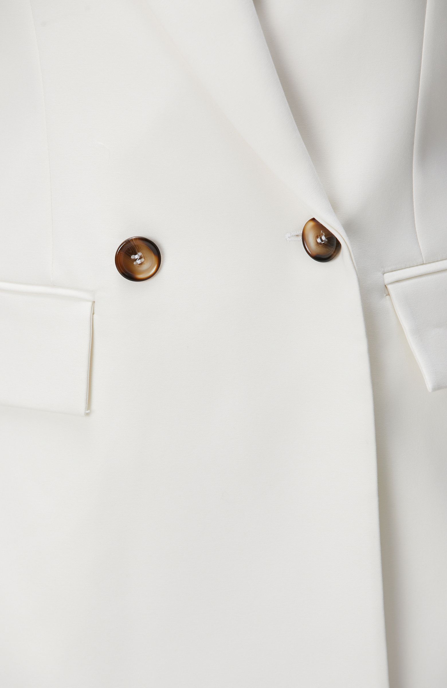 Kırık Beyaz Kruvaze Yelek