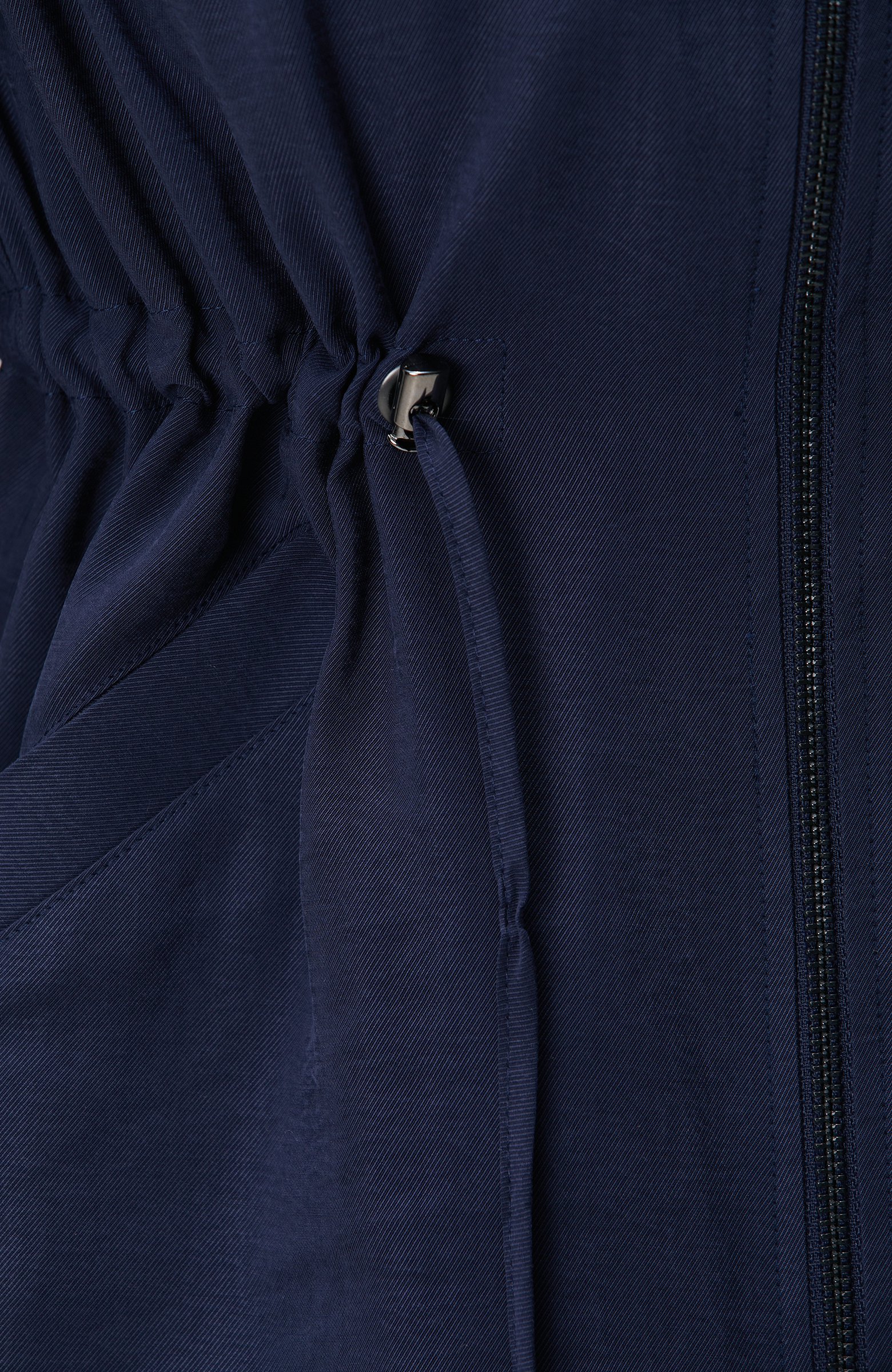 Lacivert Beli Büzgülü Ceket