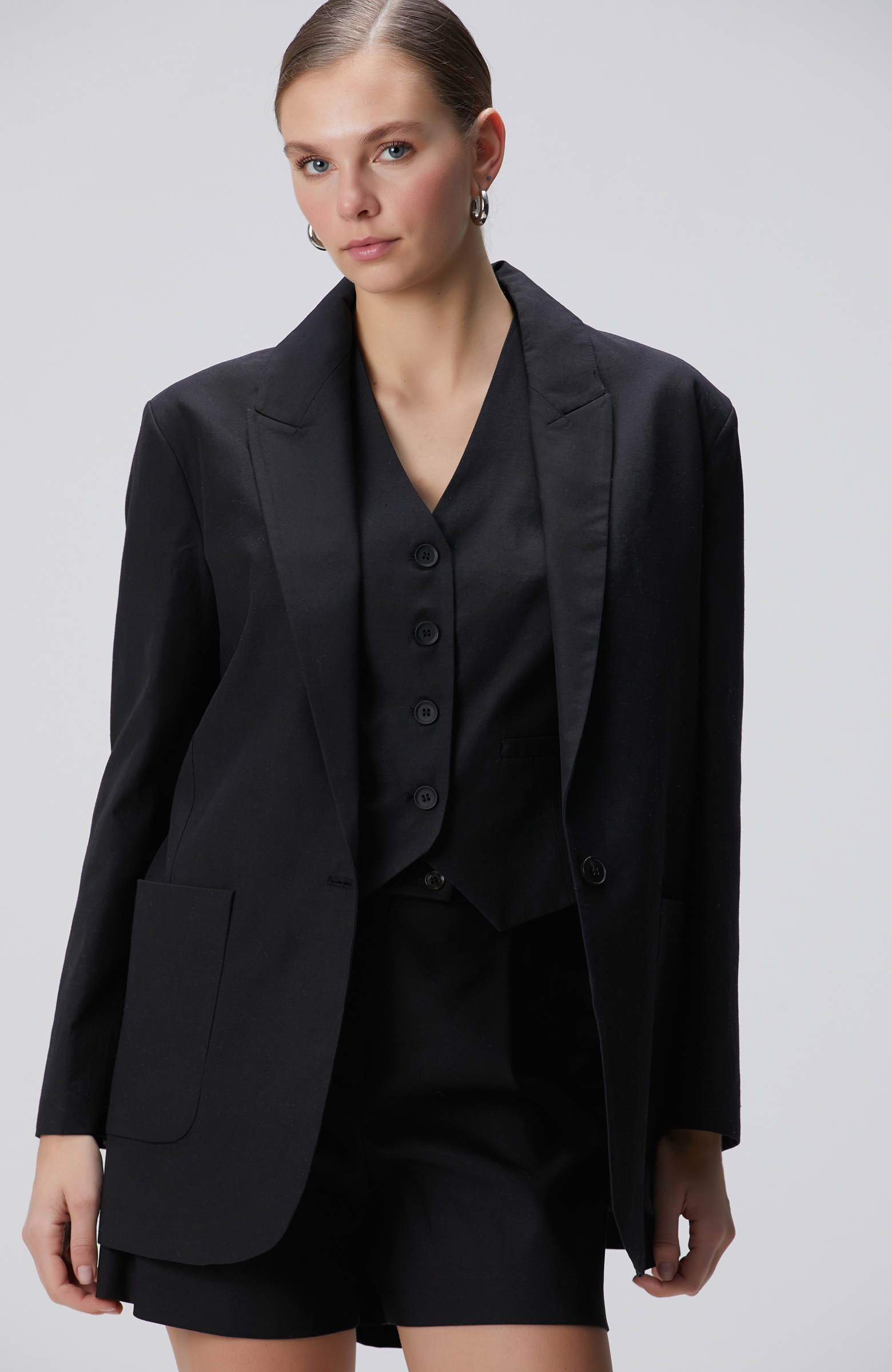 Siyah Boyfriend Ceket