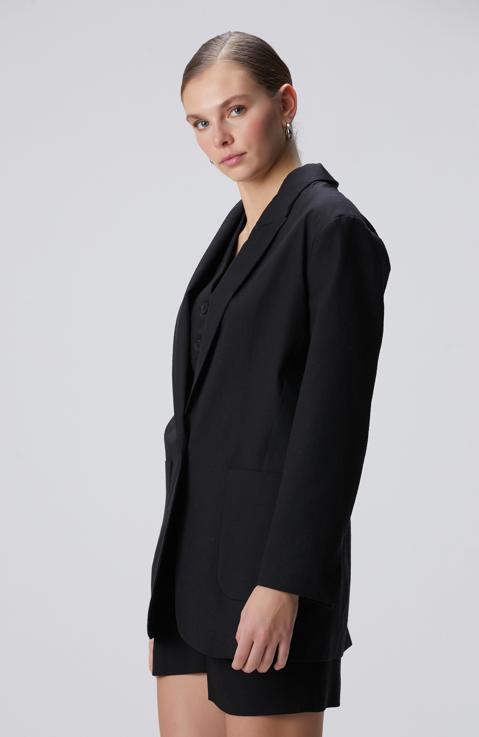 Siyah Boyfriend Ceket