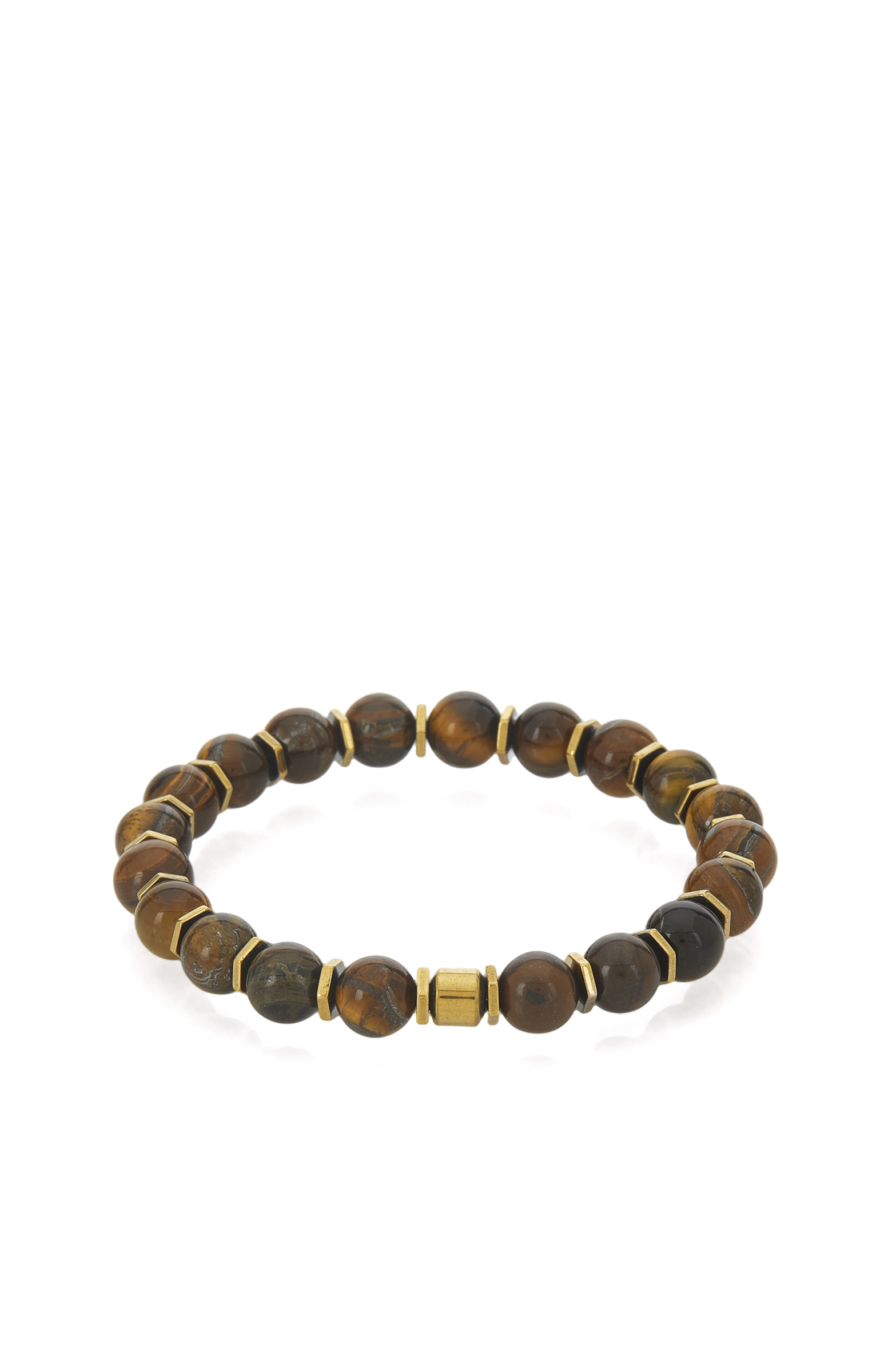 Kahverengi Kaplan Gözü Erkek Bileklik