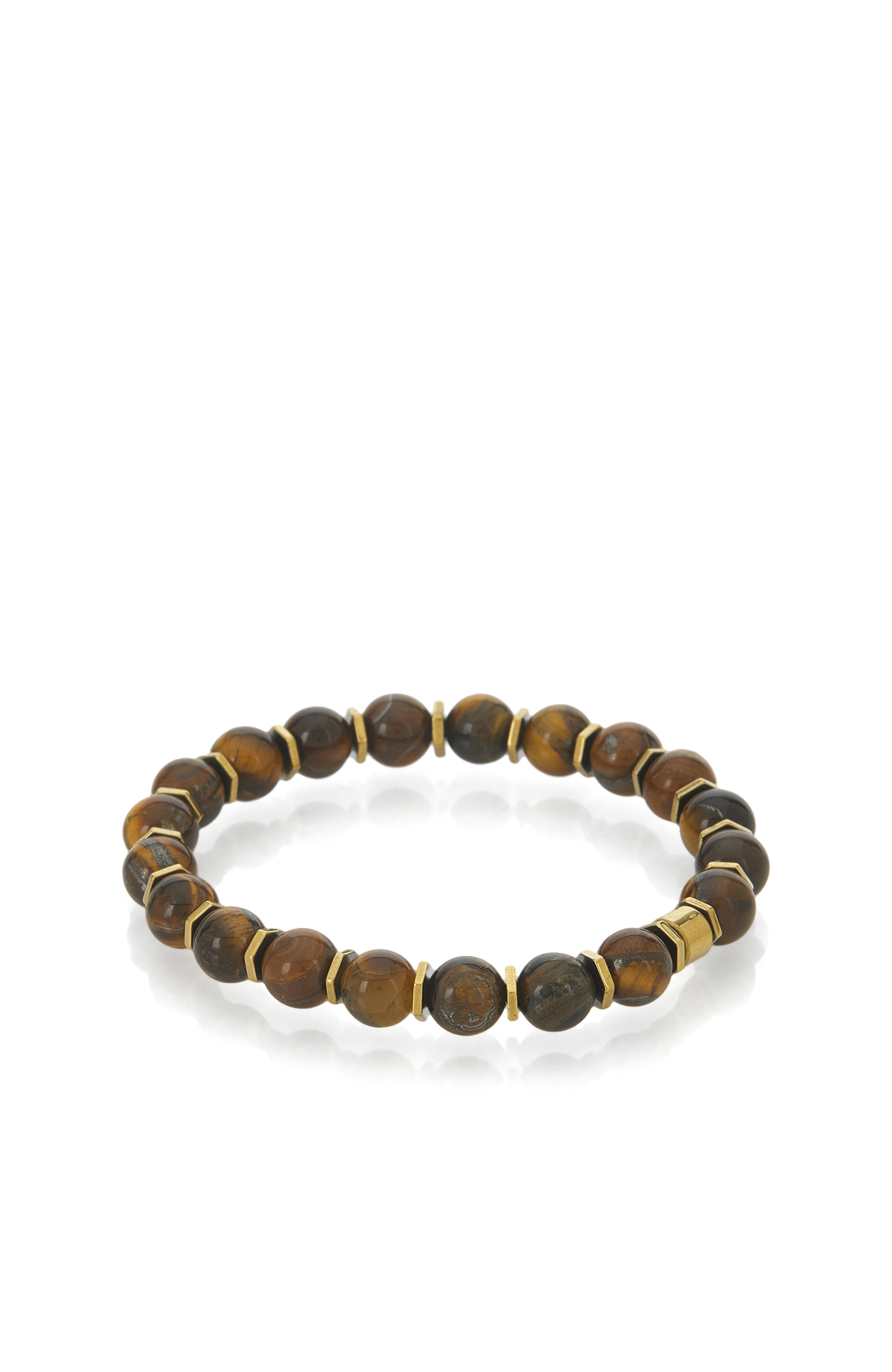 Kahverengi Kaplan Gözü Erkek Bileklik