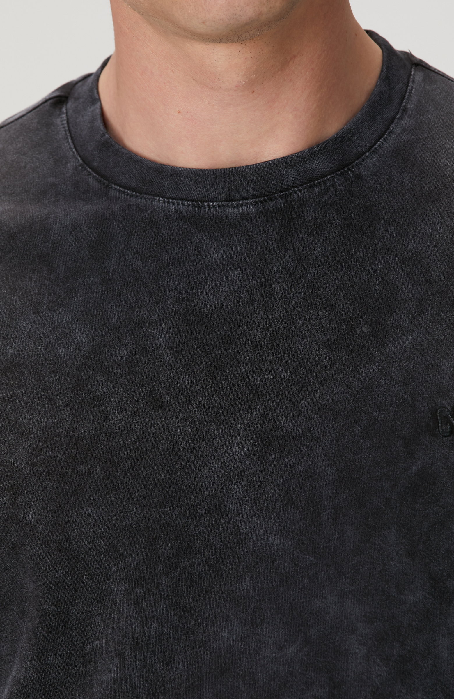 Gri Yıkamalı T-shirt