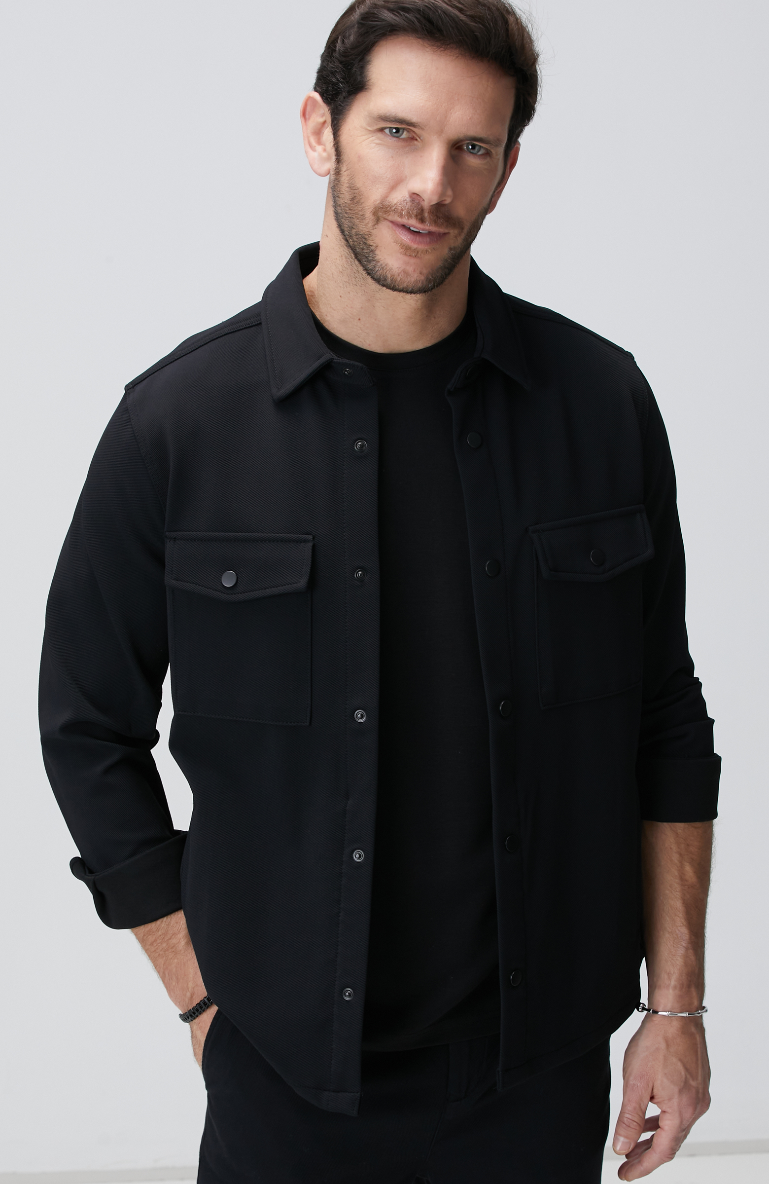 N-Tech Siyah Dış Gömlek