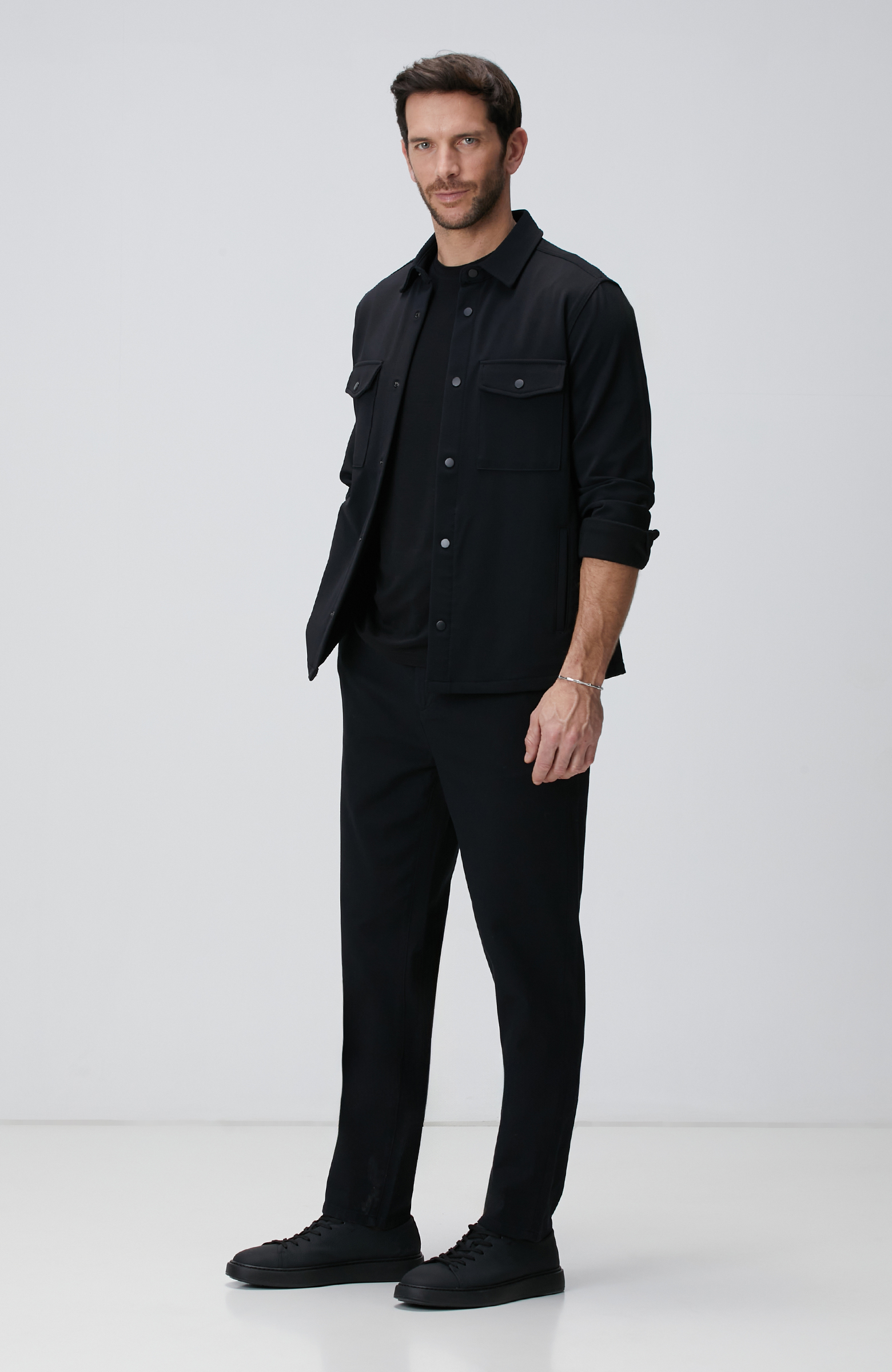 N-Tech Siyah Dış Gömlek