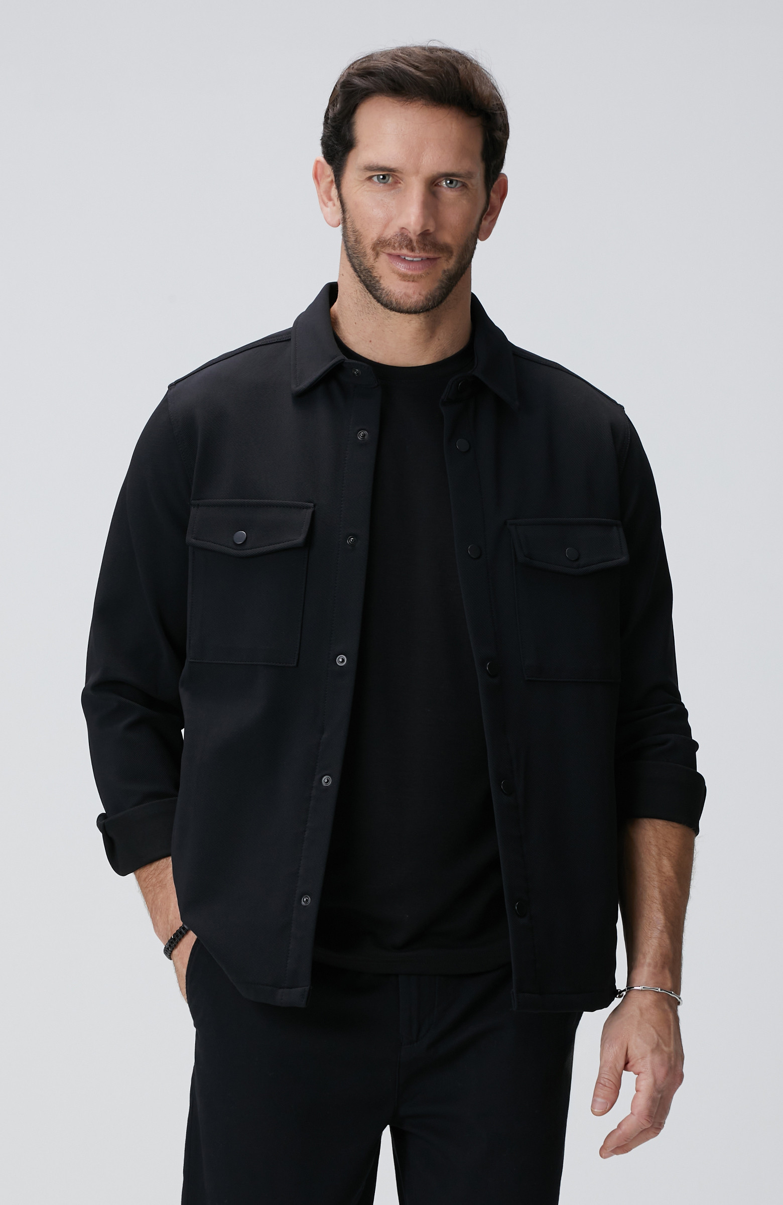 N-Tech Siyah Dış Gömlek