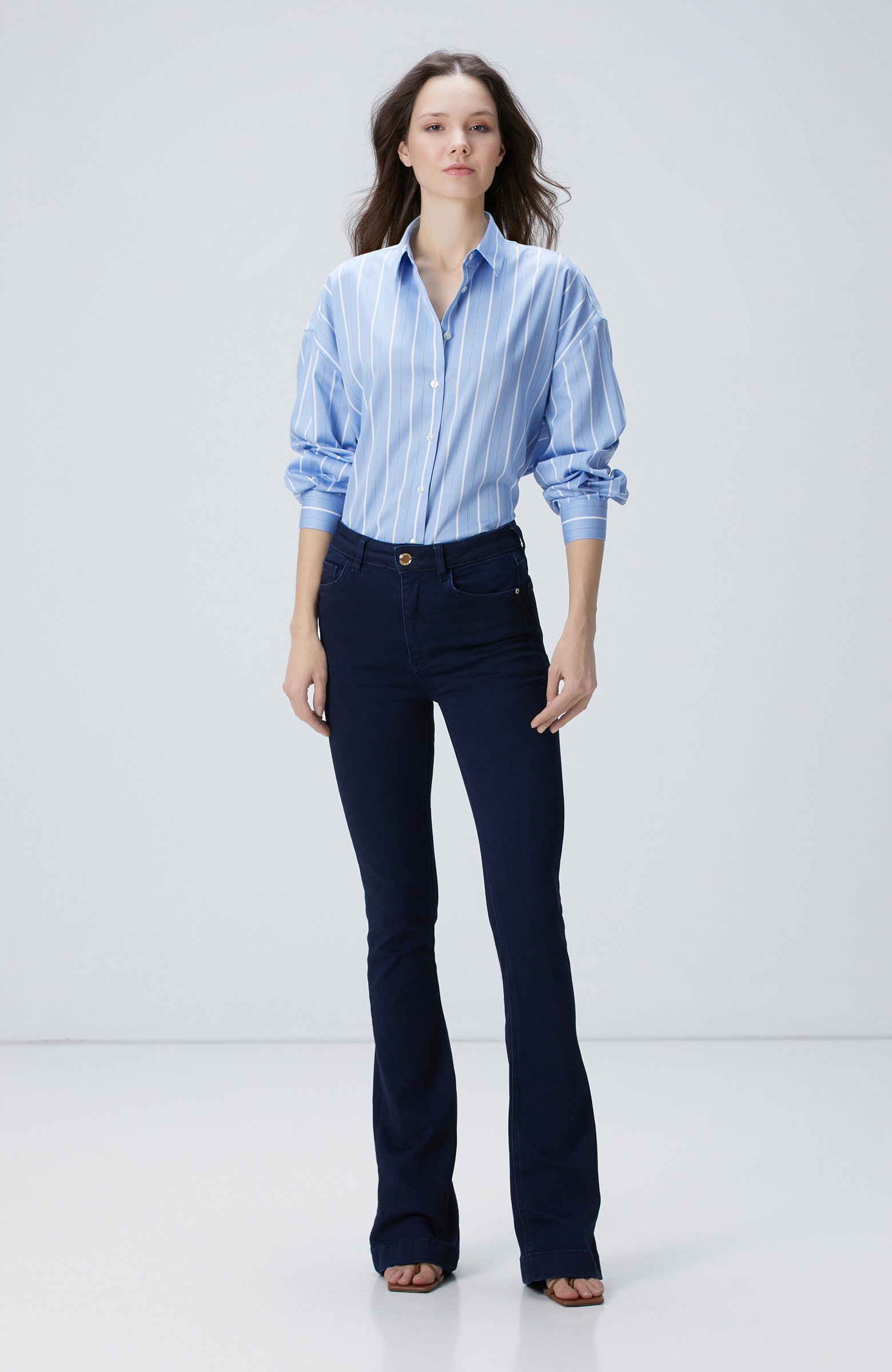 Koyu Lacivert Denim Pantolon