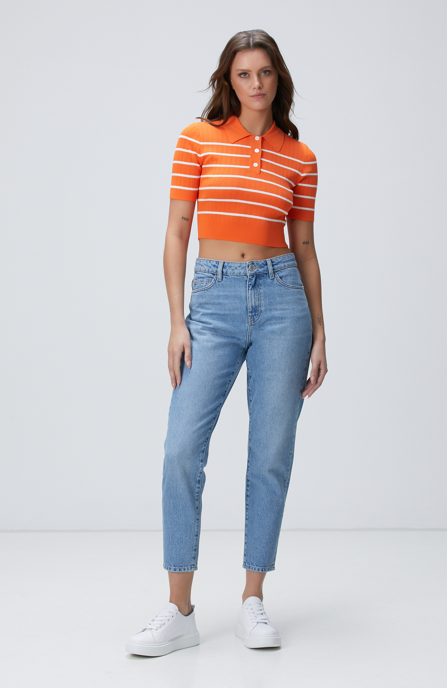 Açık İndigo Denim Pantolon