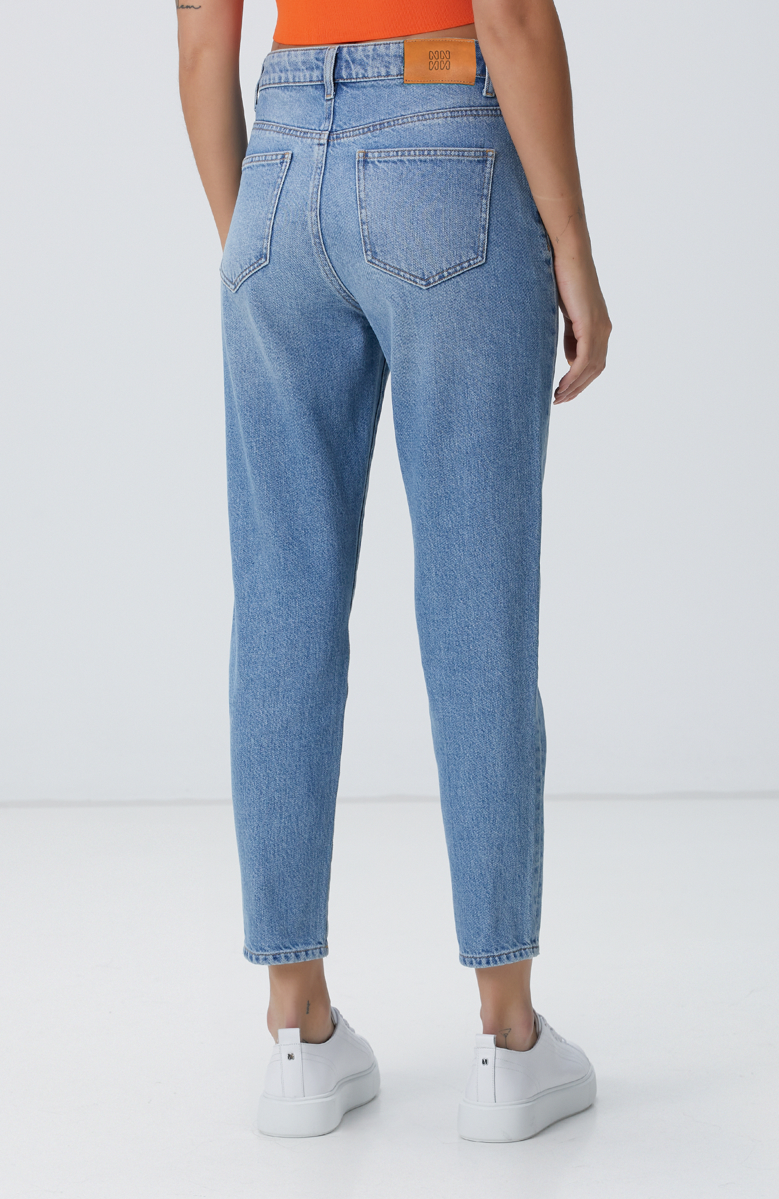 Açık İndigo Denim Pantolon