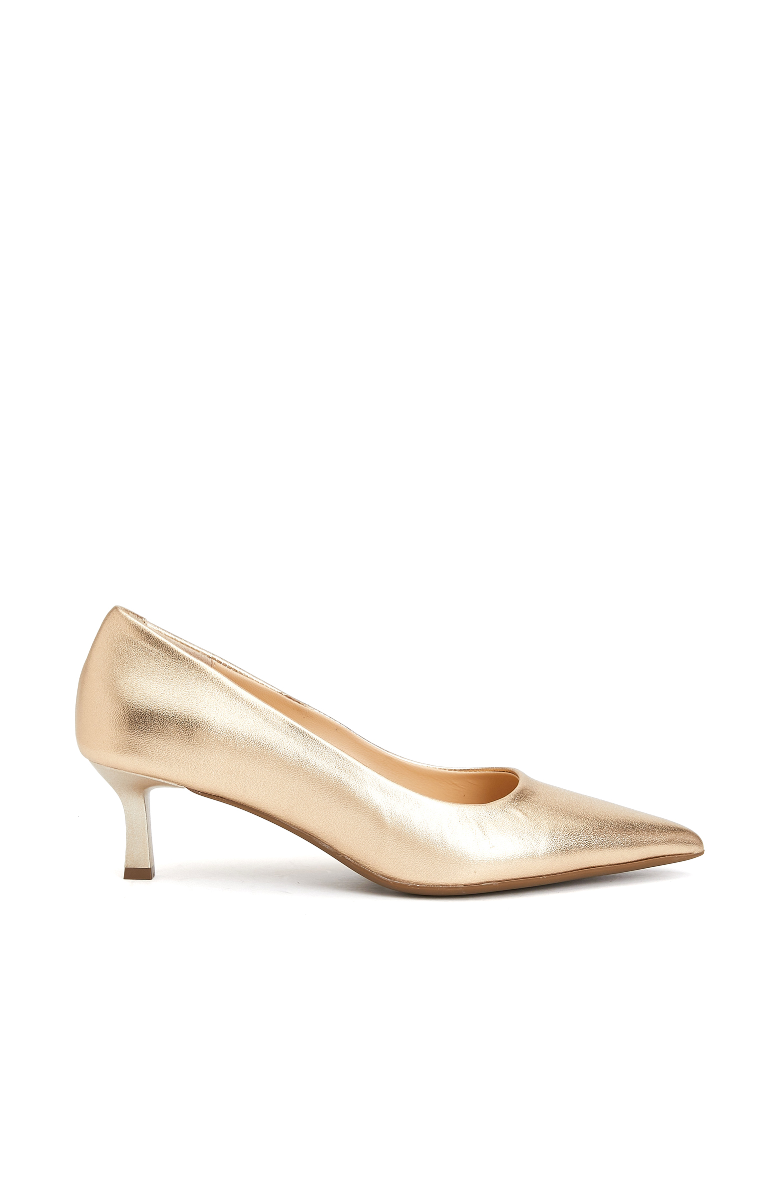 Gold Kadın Deri Stiletto -1