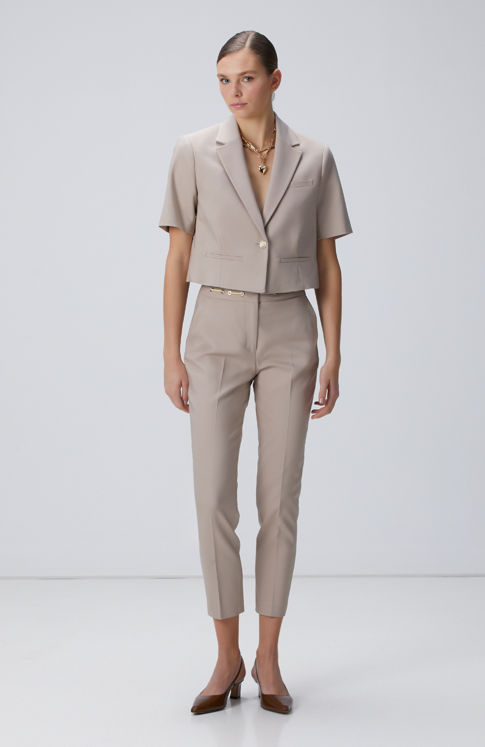 Vizon Tek Metal Düğmeli Ceket