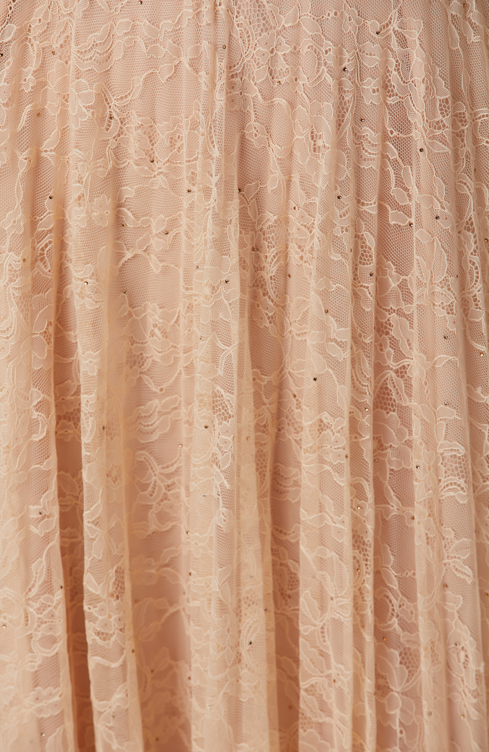 Limited Bej Midi Dantel Etek