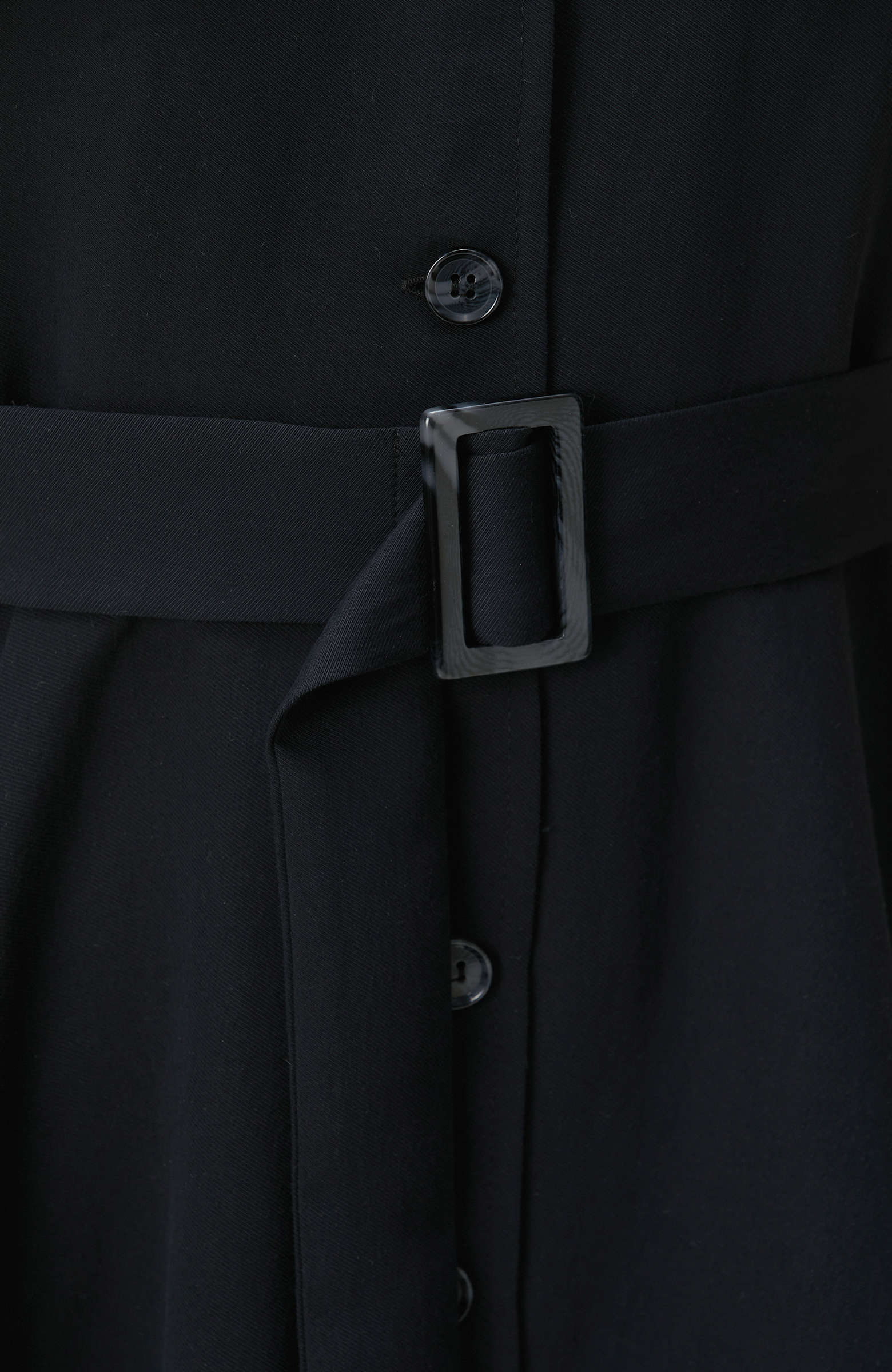 Siyah Diyagonal Desenli Midi Elbise