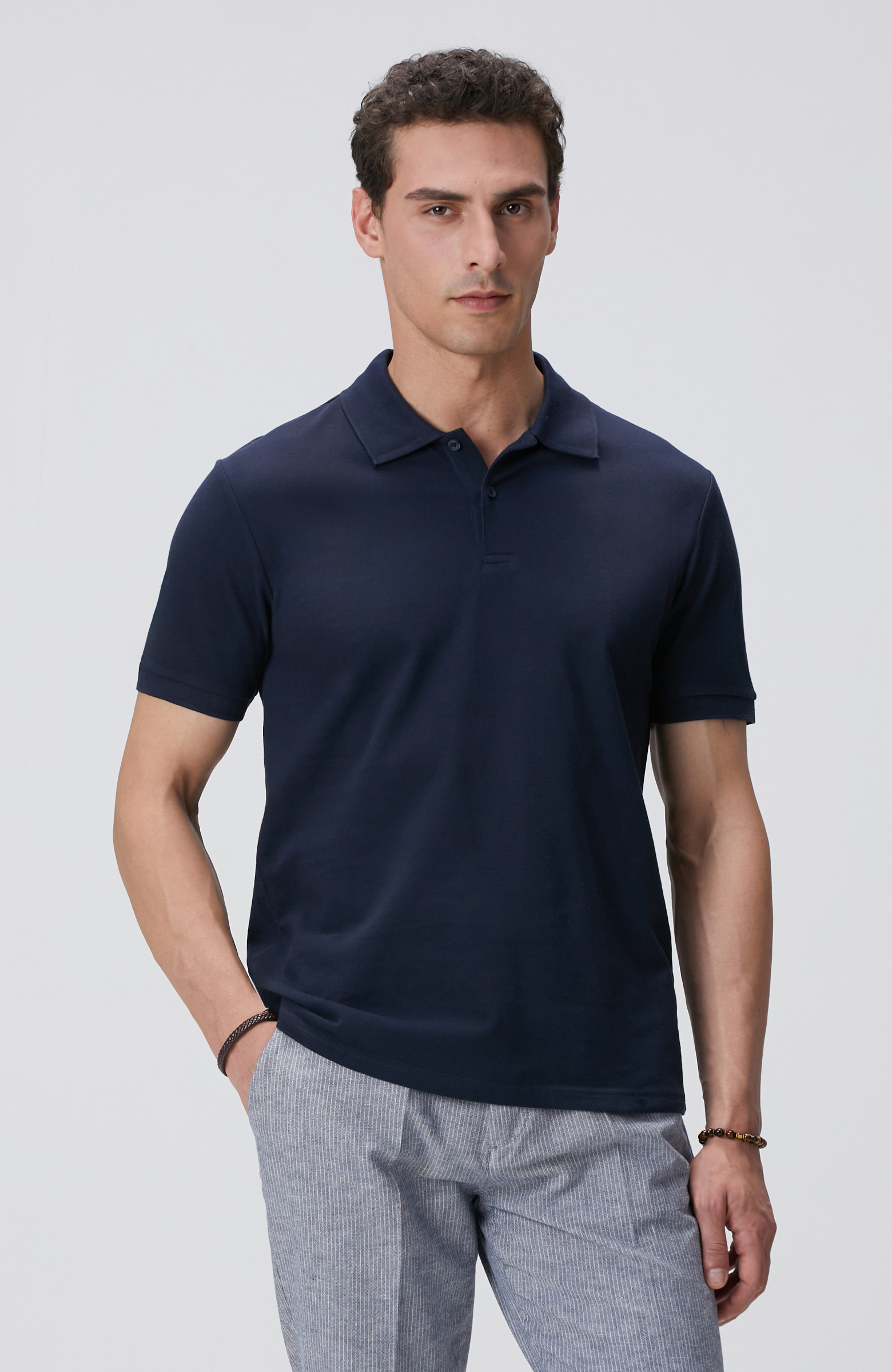 Lacivert Polo Yaka T-shirt