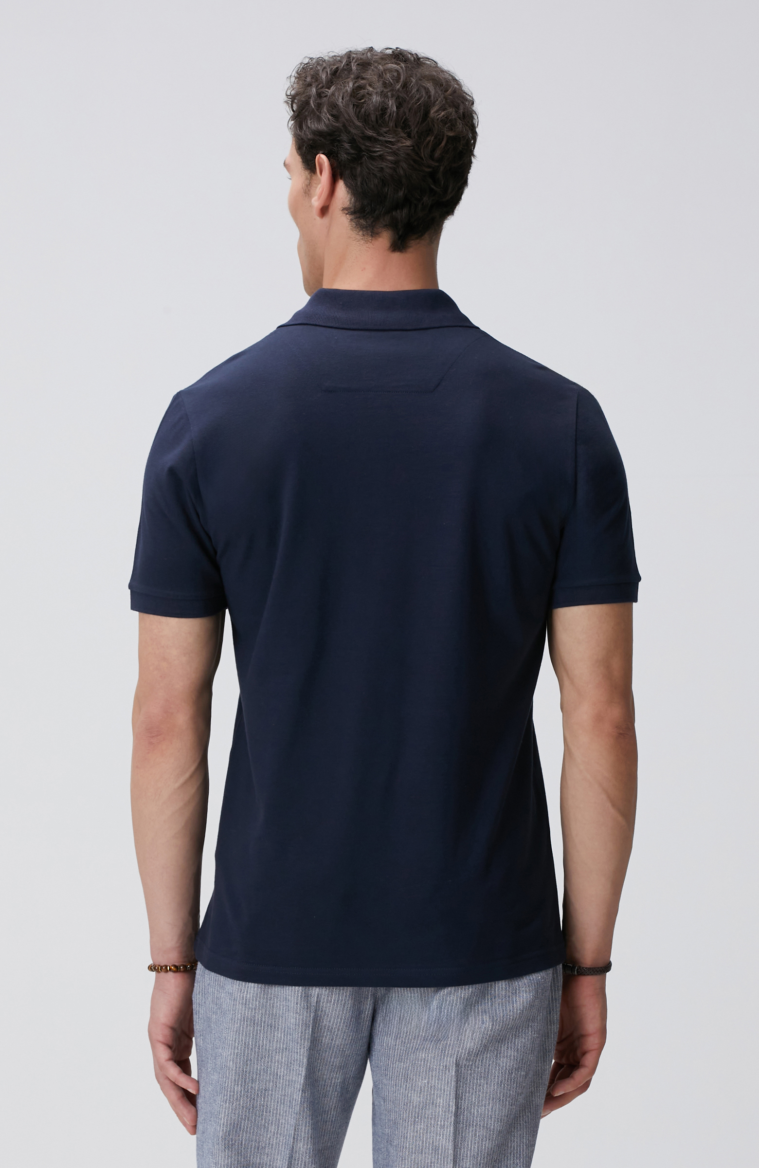 Lacivert Polo Yaka T-shirt