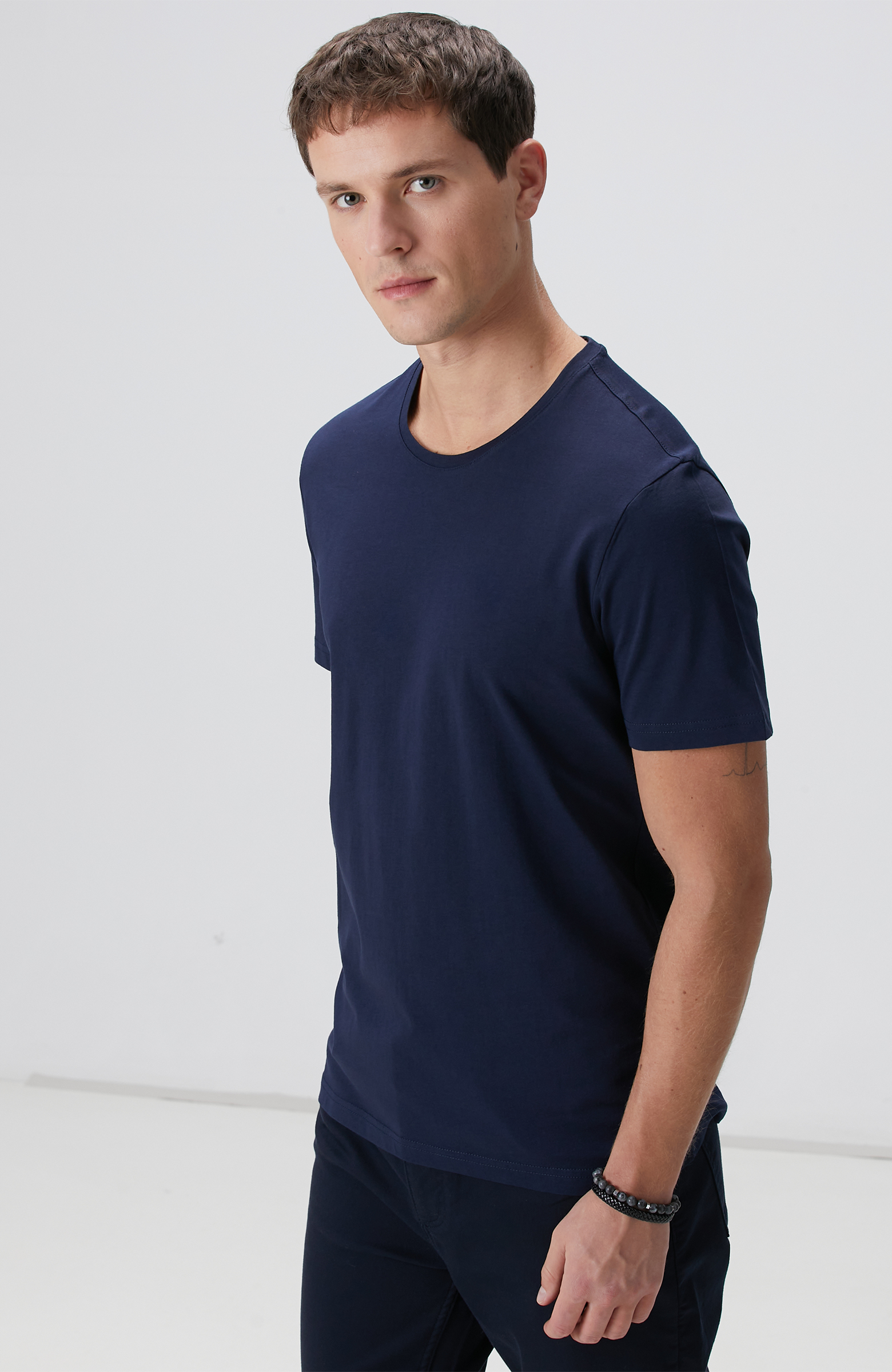 Lacivert Basic T-shirt