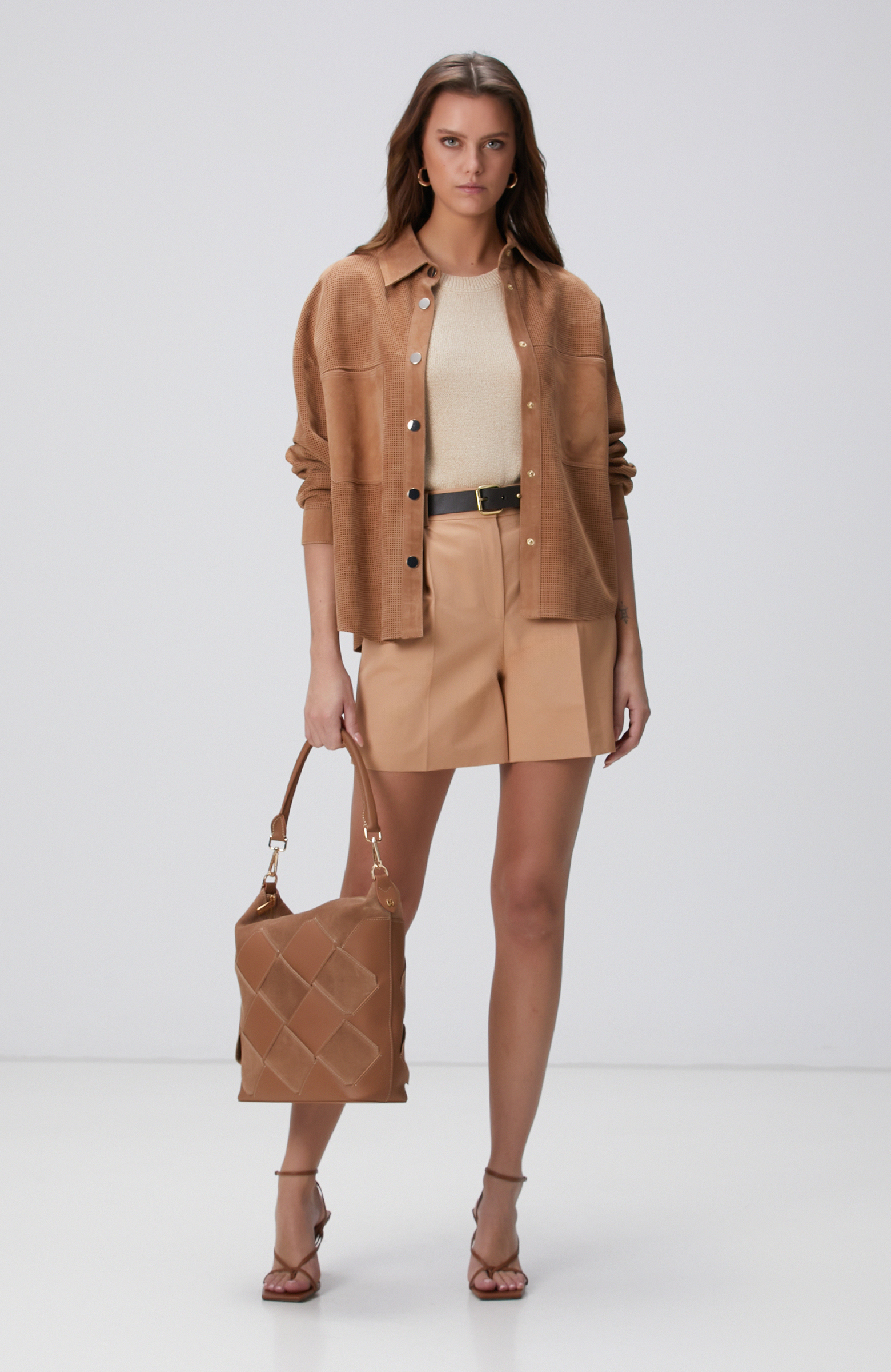 Camel Kadın Deri Çanta