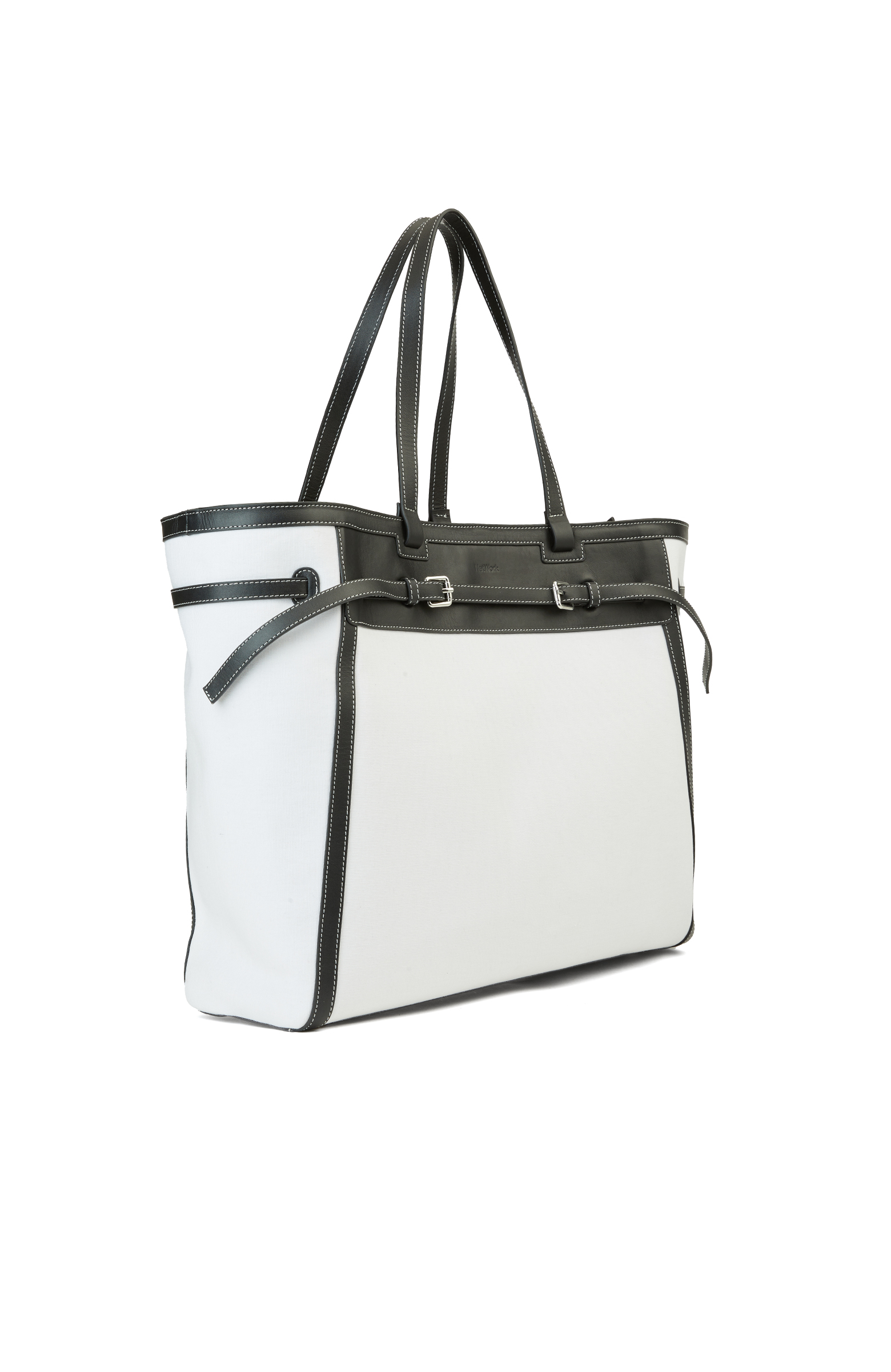 Bej Siyah Kadın Deri Çanta