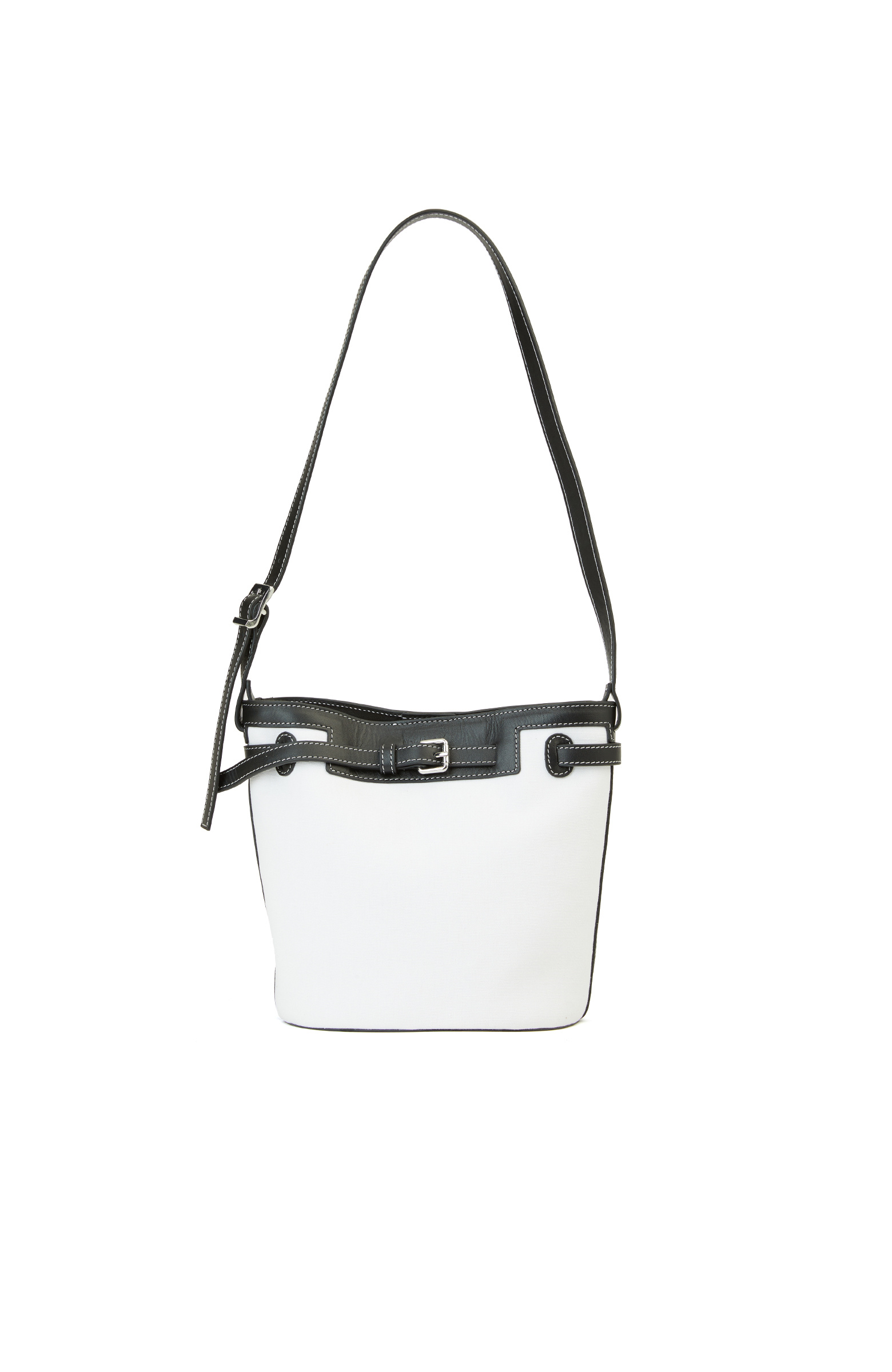 Bej Siyah Kadın Deri Çanta