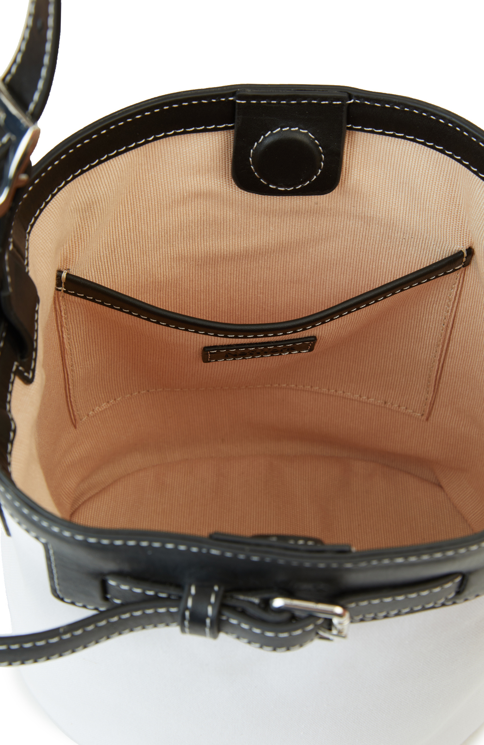 Bej Siyah Kadın Deri Çanta