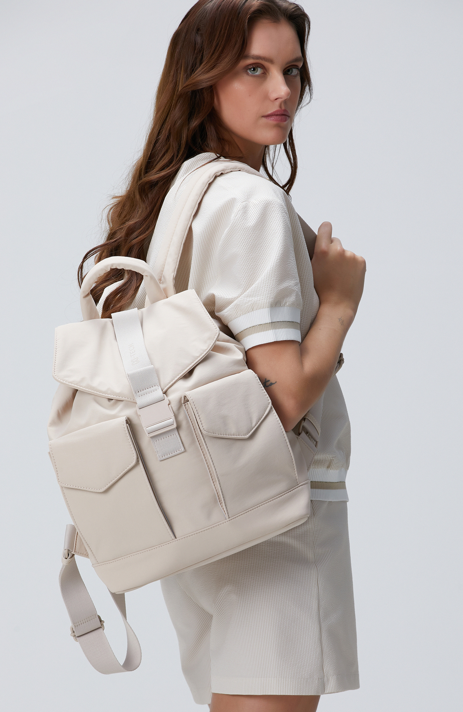 Bej Kadın Sırt Çantası