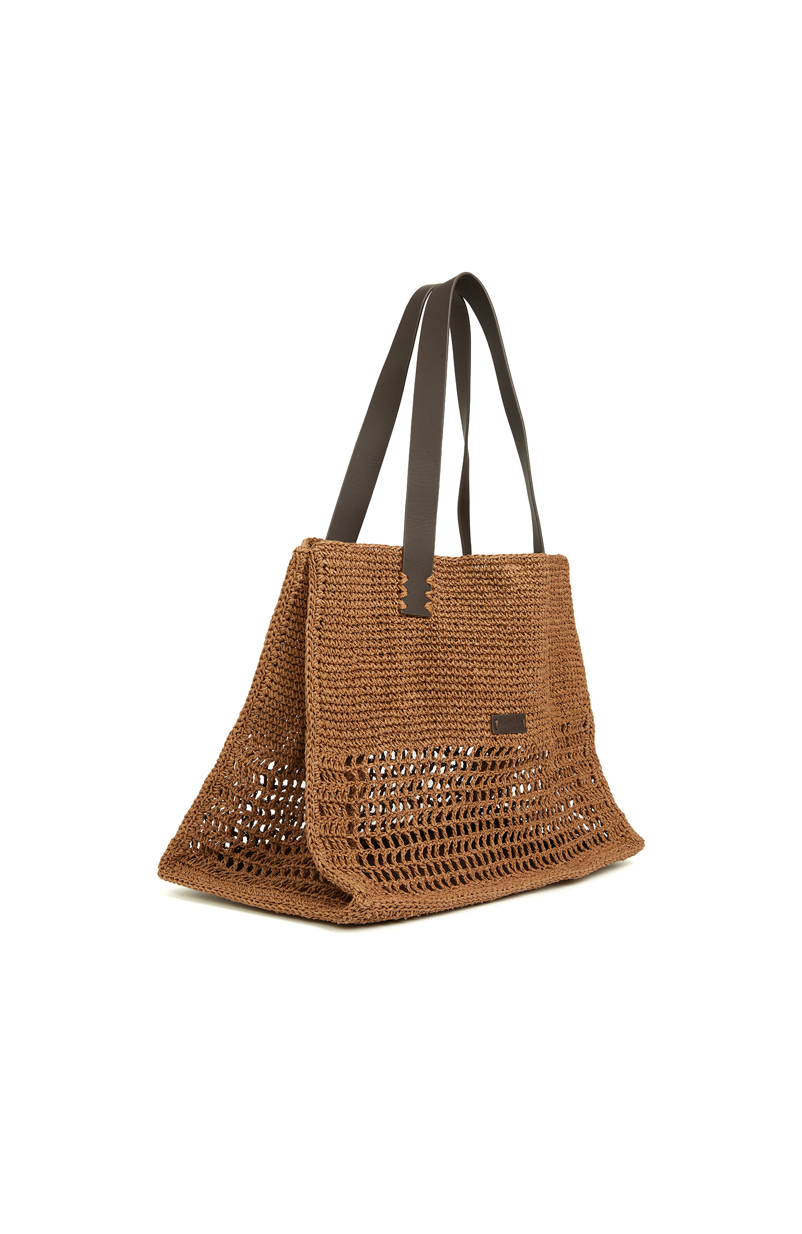 Kahverengi Kadın Örgü Çanta