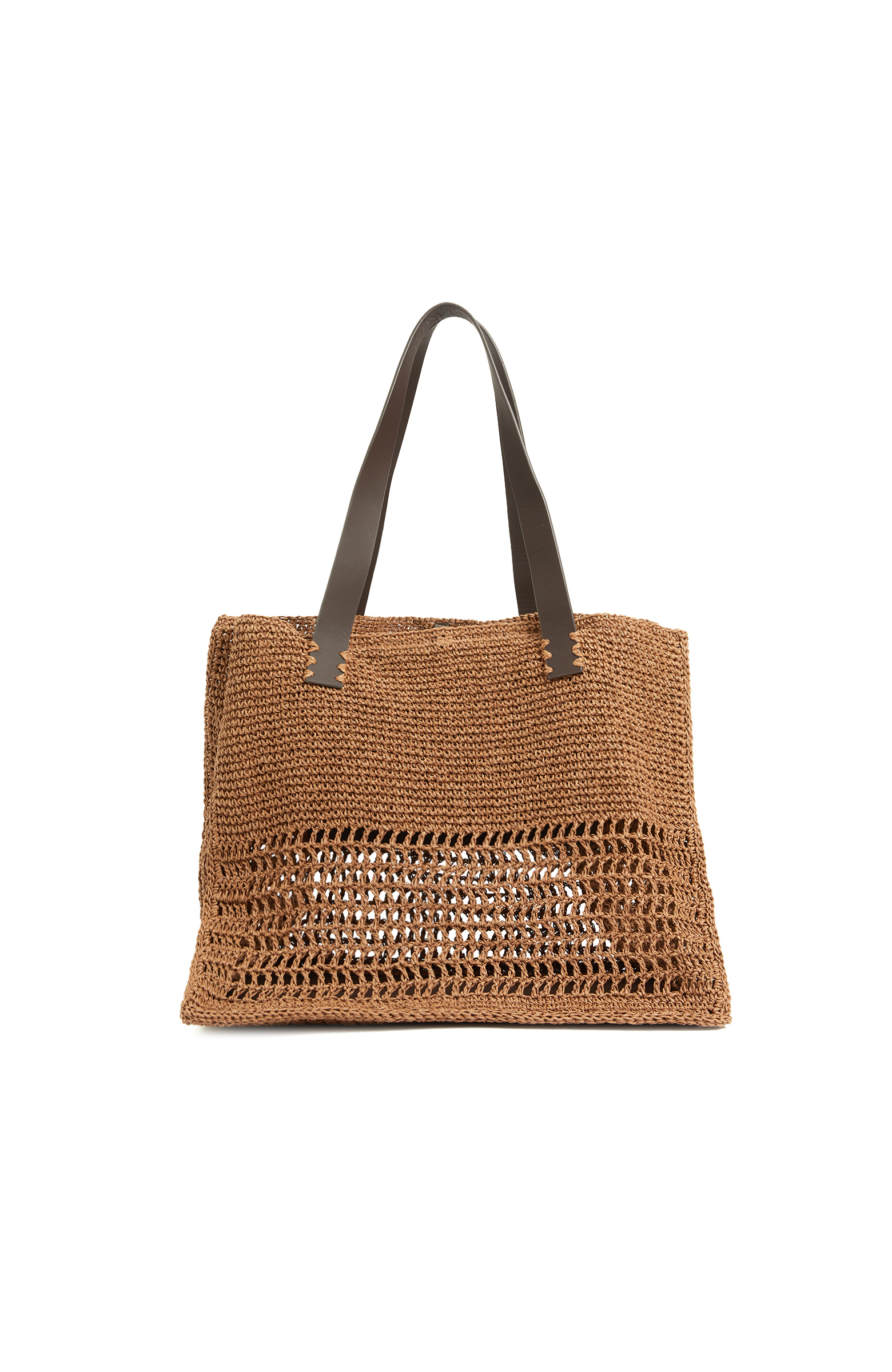 Kahverengi Kadın Örgü Çanta