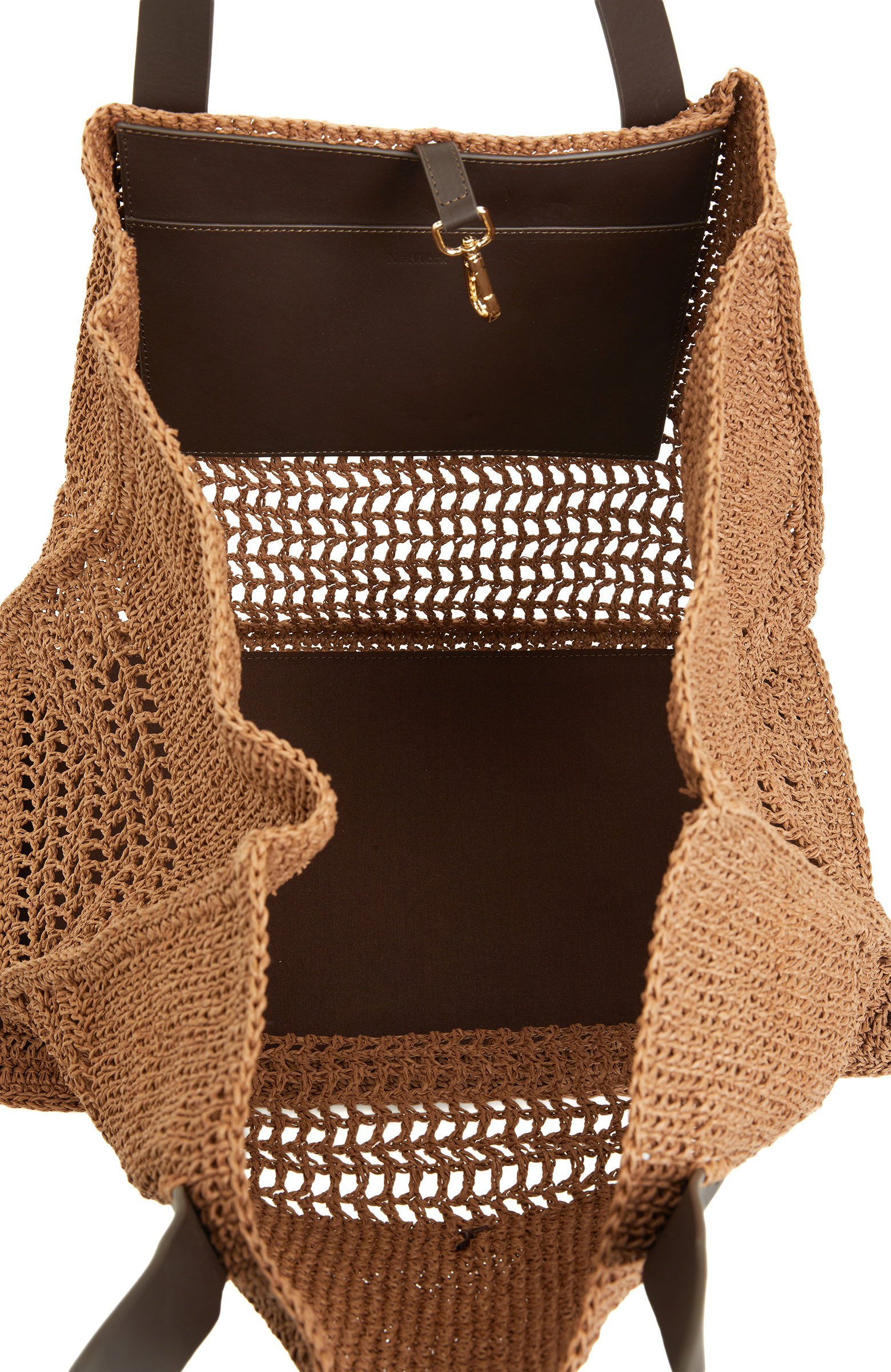 Kahverengi Kadın Örgü Çanta