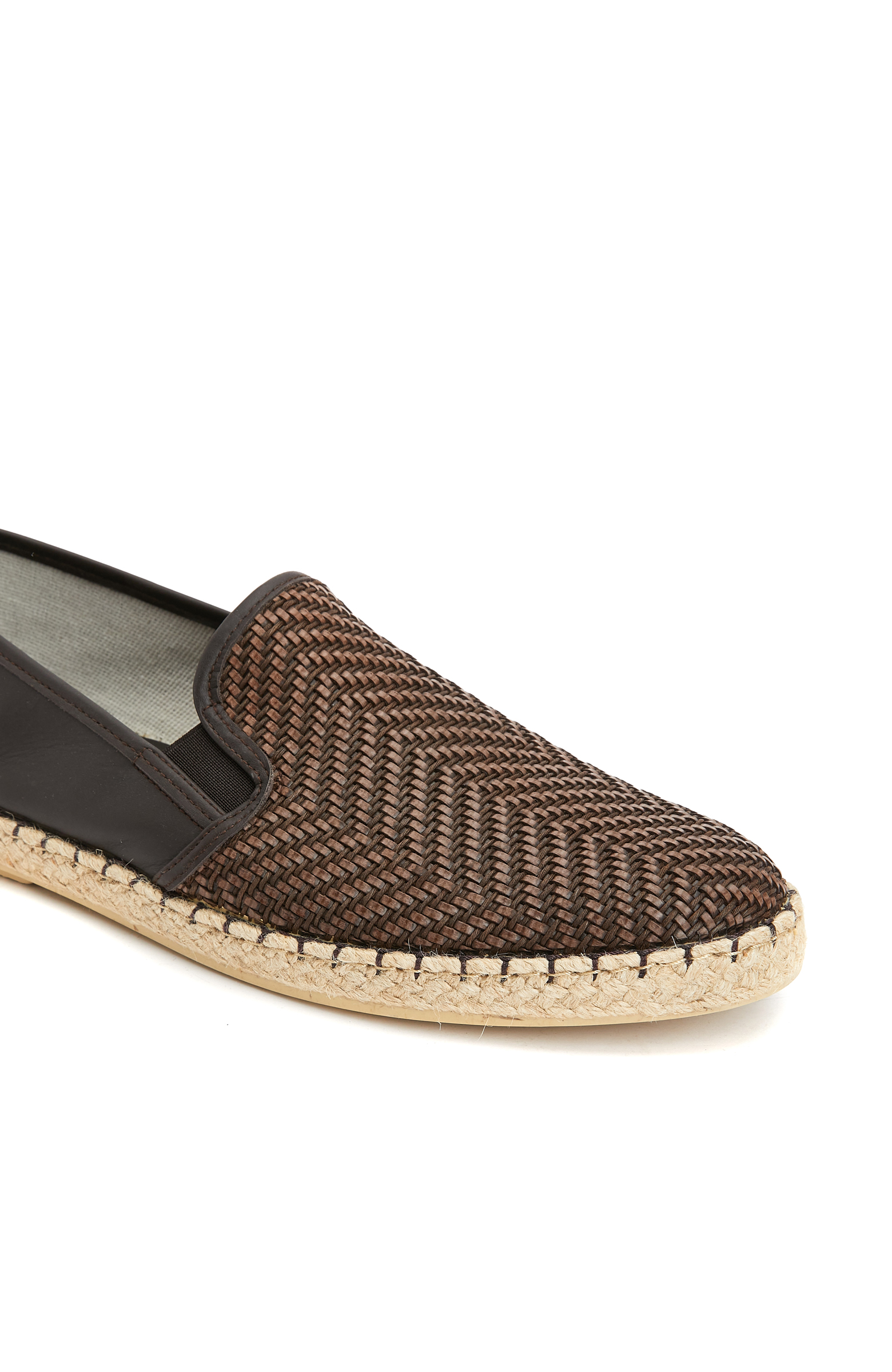 Kahverengi Erkek Deri Espadril