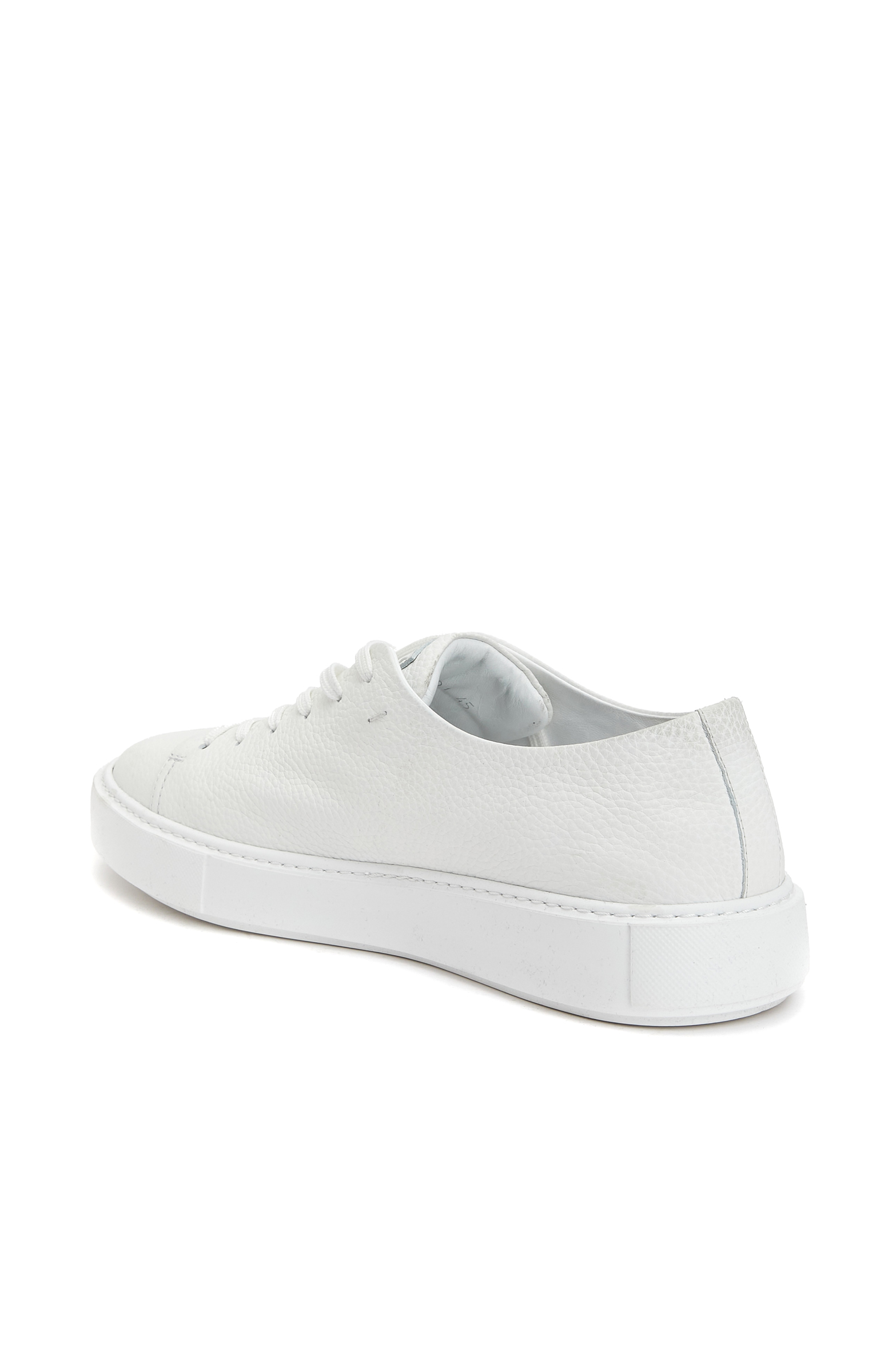 Beyaz Erkek Deri Sneaker