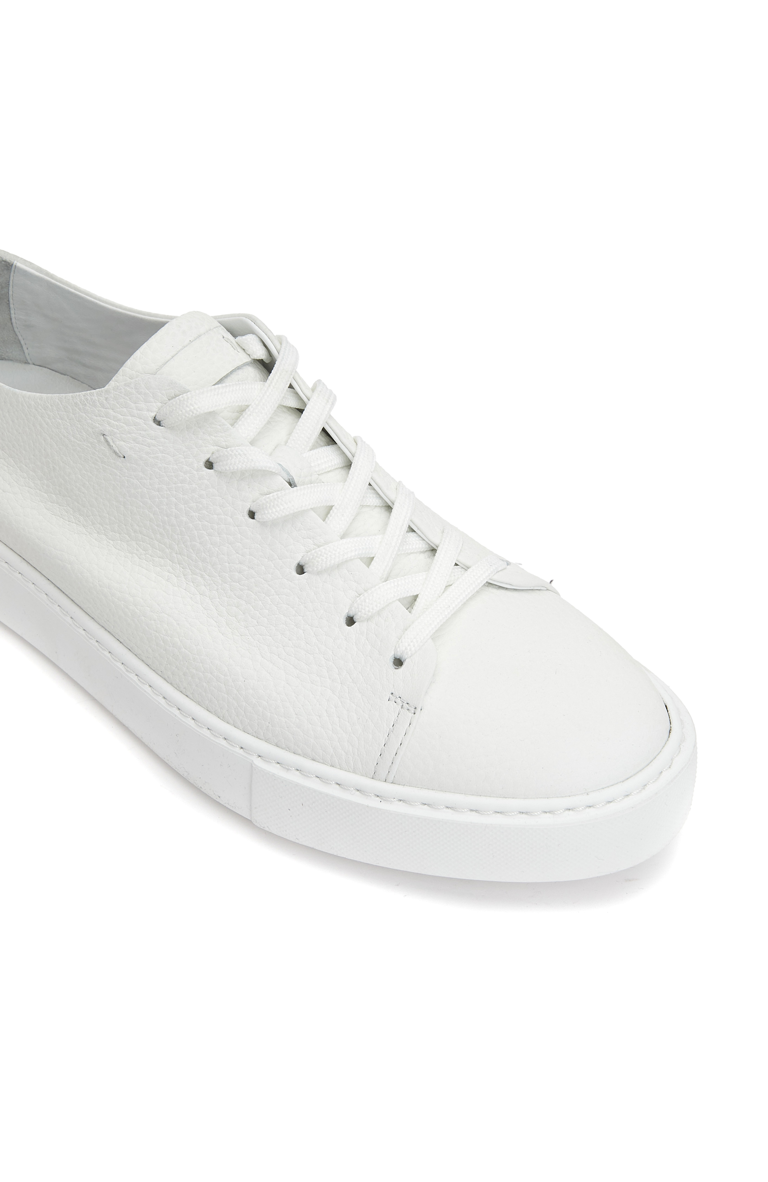 Beyaz Erkek Deri Sneaker