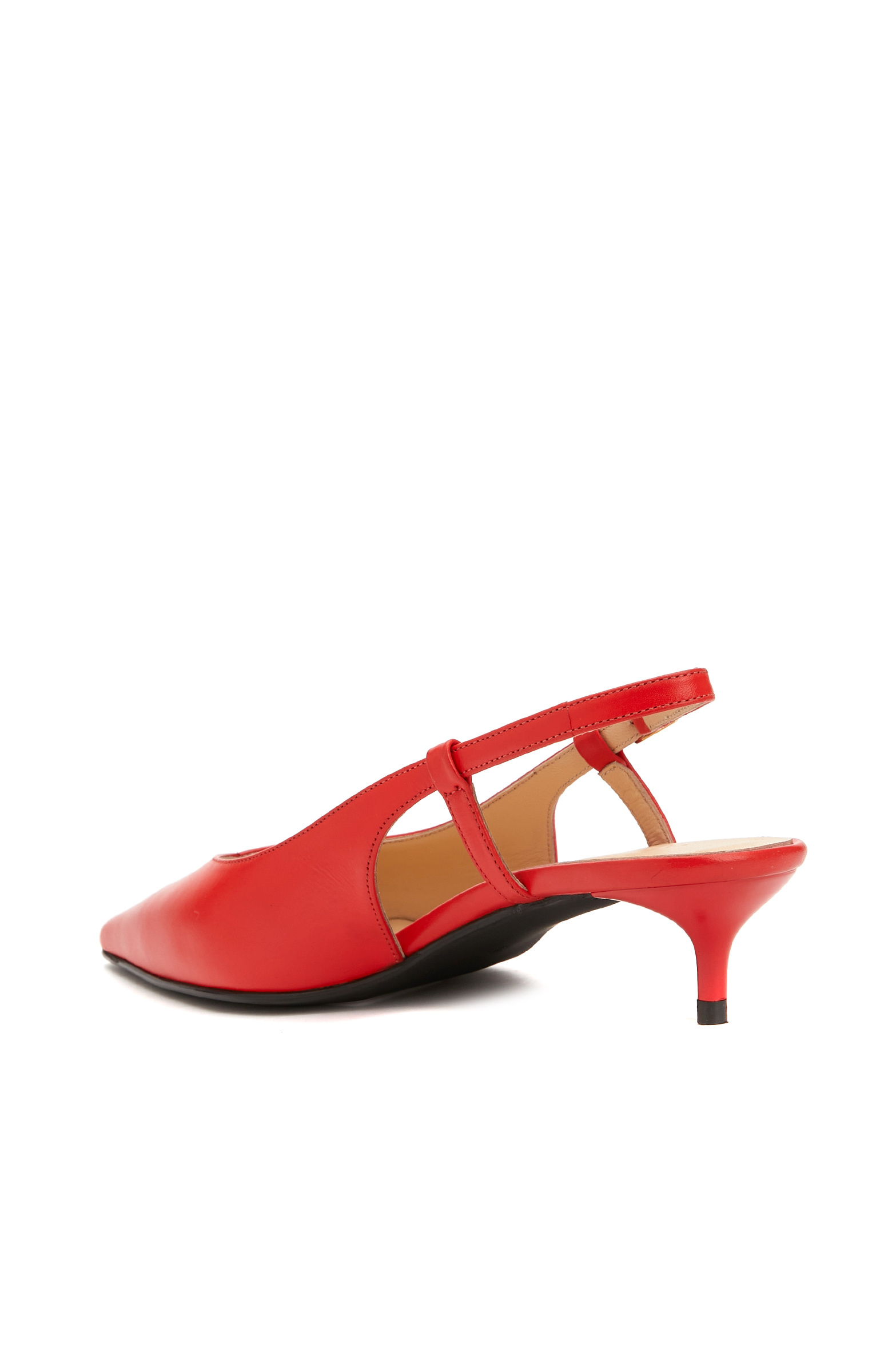 Kırmızı Deri Topuklu Ayakkabı