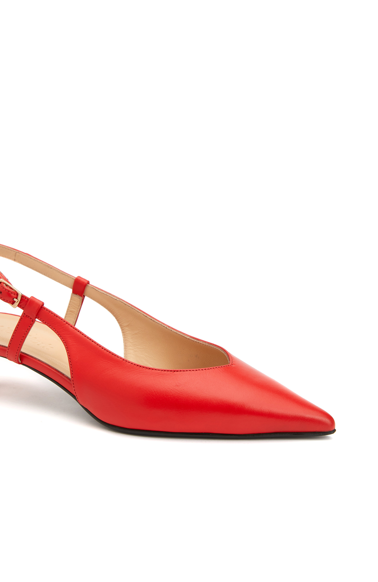 Kırmızı Deri Topuklu Ayakkabı