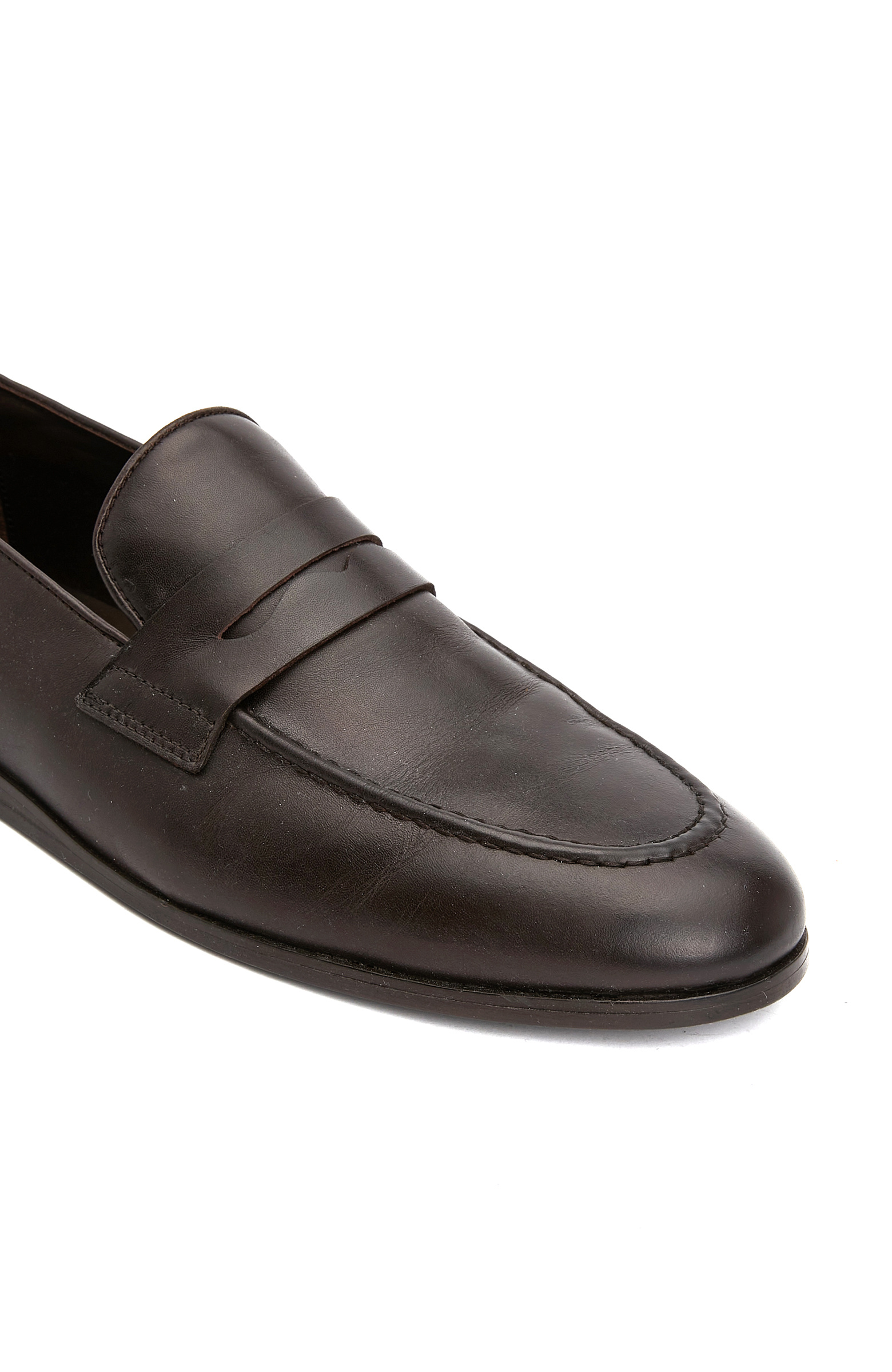 Kahverengi Erkek Deri Loafer