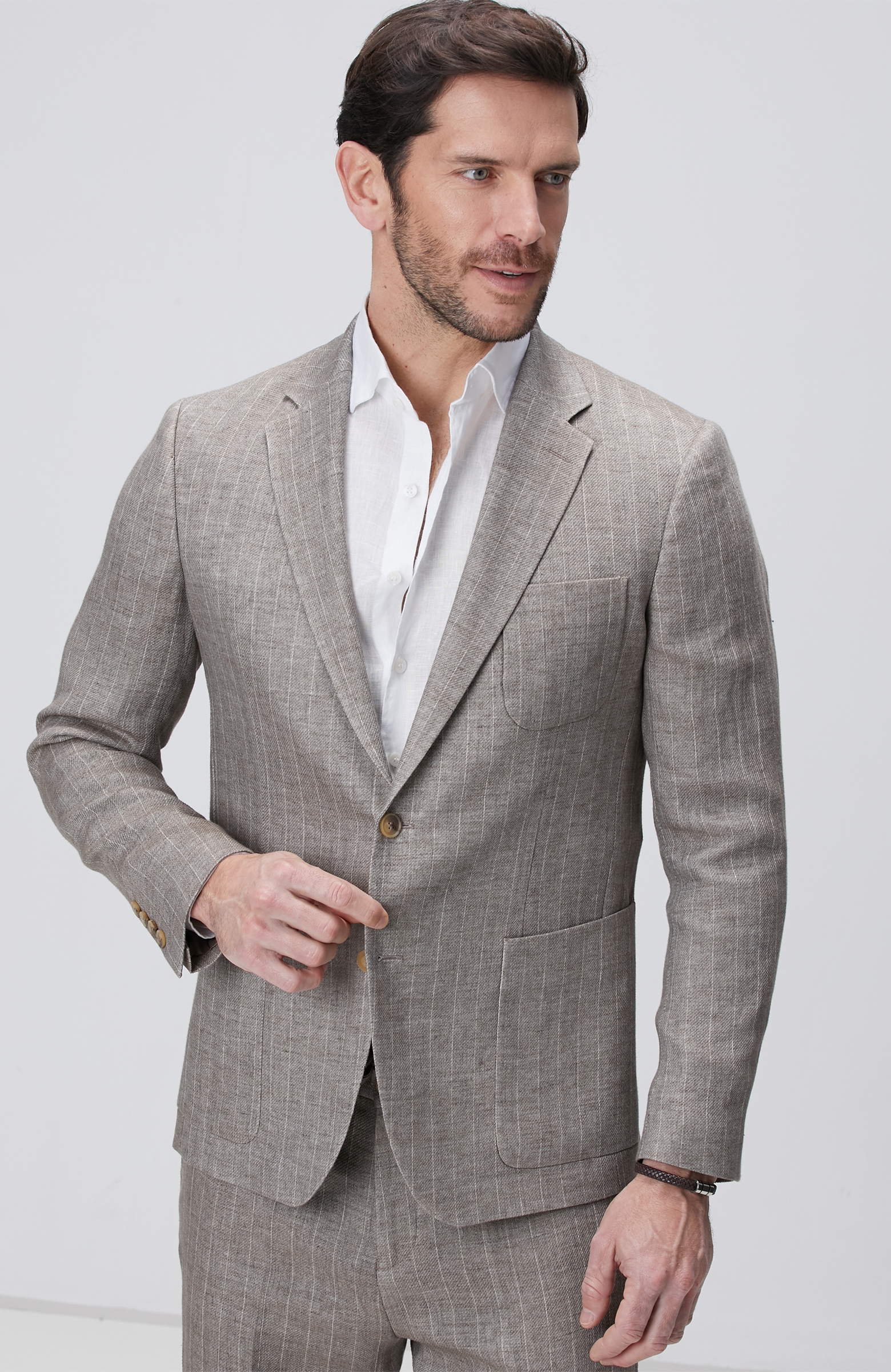 Vizon Keten Karışımlı Takım Elbise