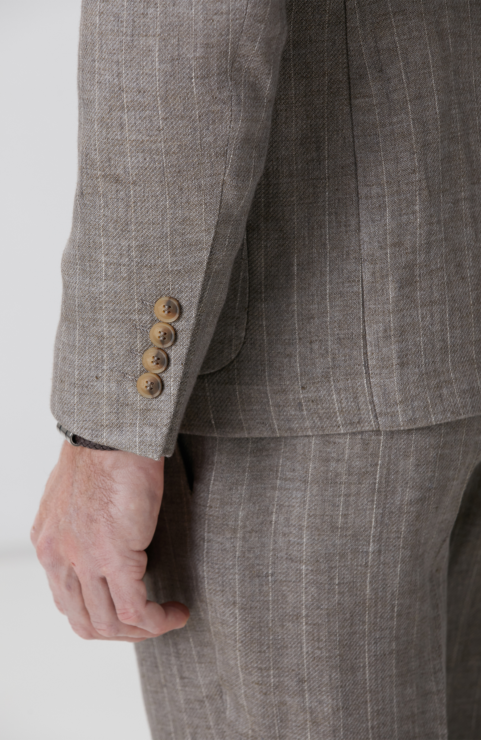 Vizon Keten Karışımlı Takım Elbise