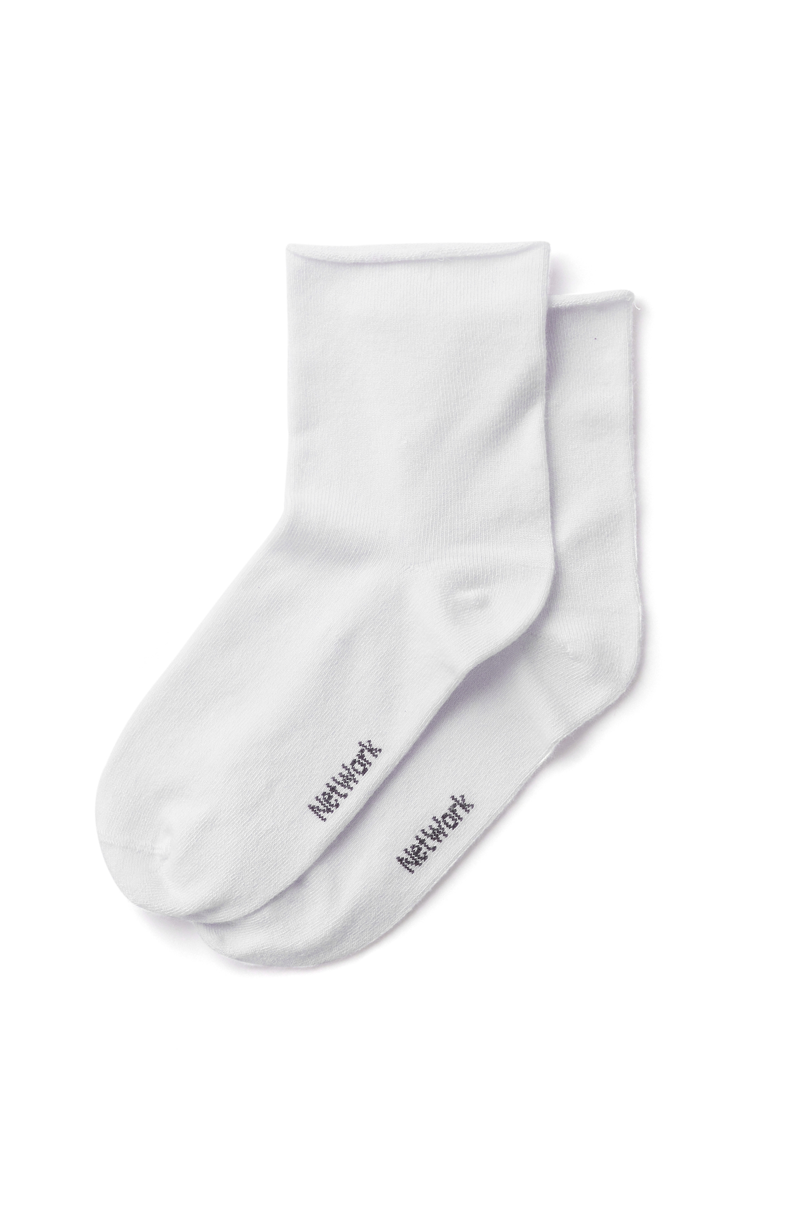 Beyaz Bambu Kadın Çorap