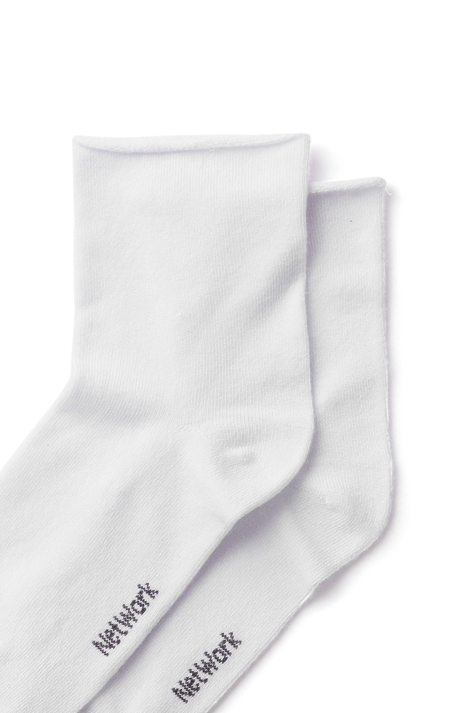 Beyaz Bambu Kadın Çorap