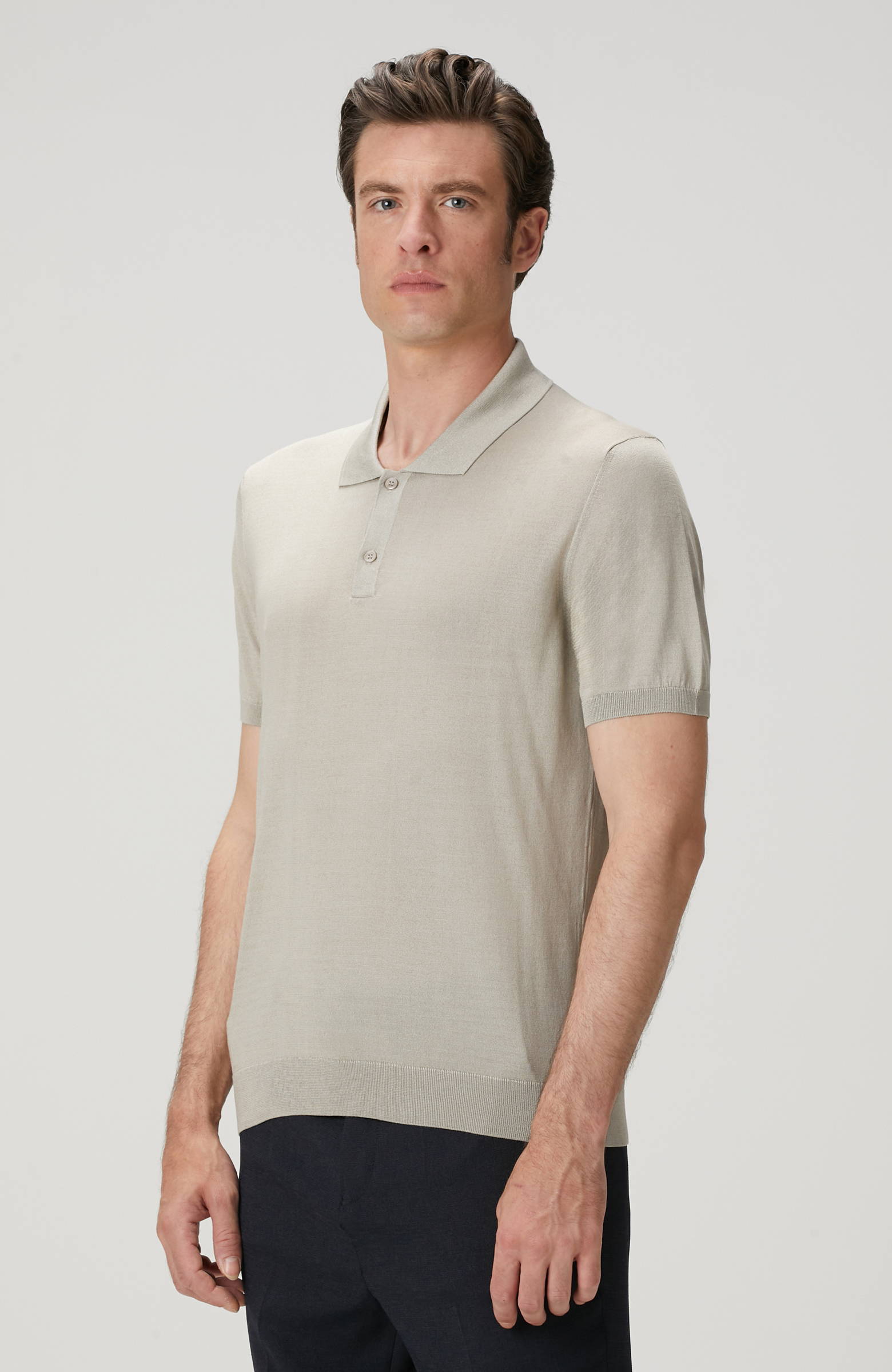 Limited Bej İpek Karışımlı Triko Kazak