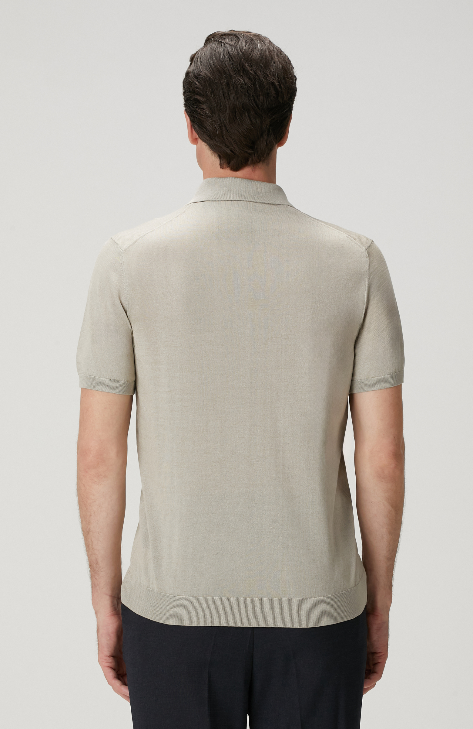 Limited Bej İpek Karışımlı Triko Kazak