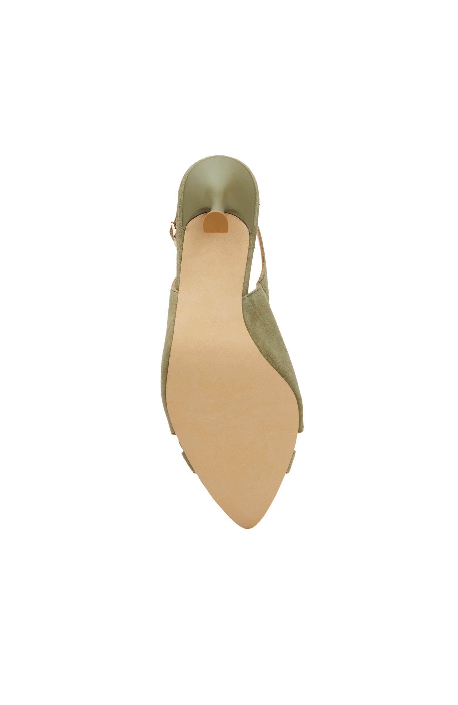 Yeşil Kadın Deri Sandalet