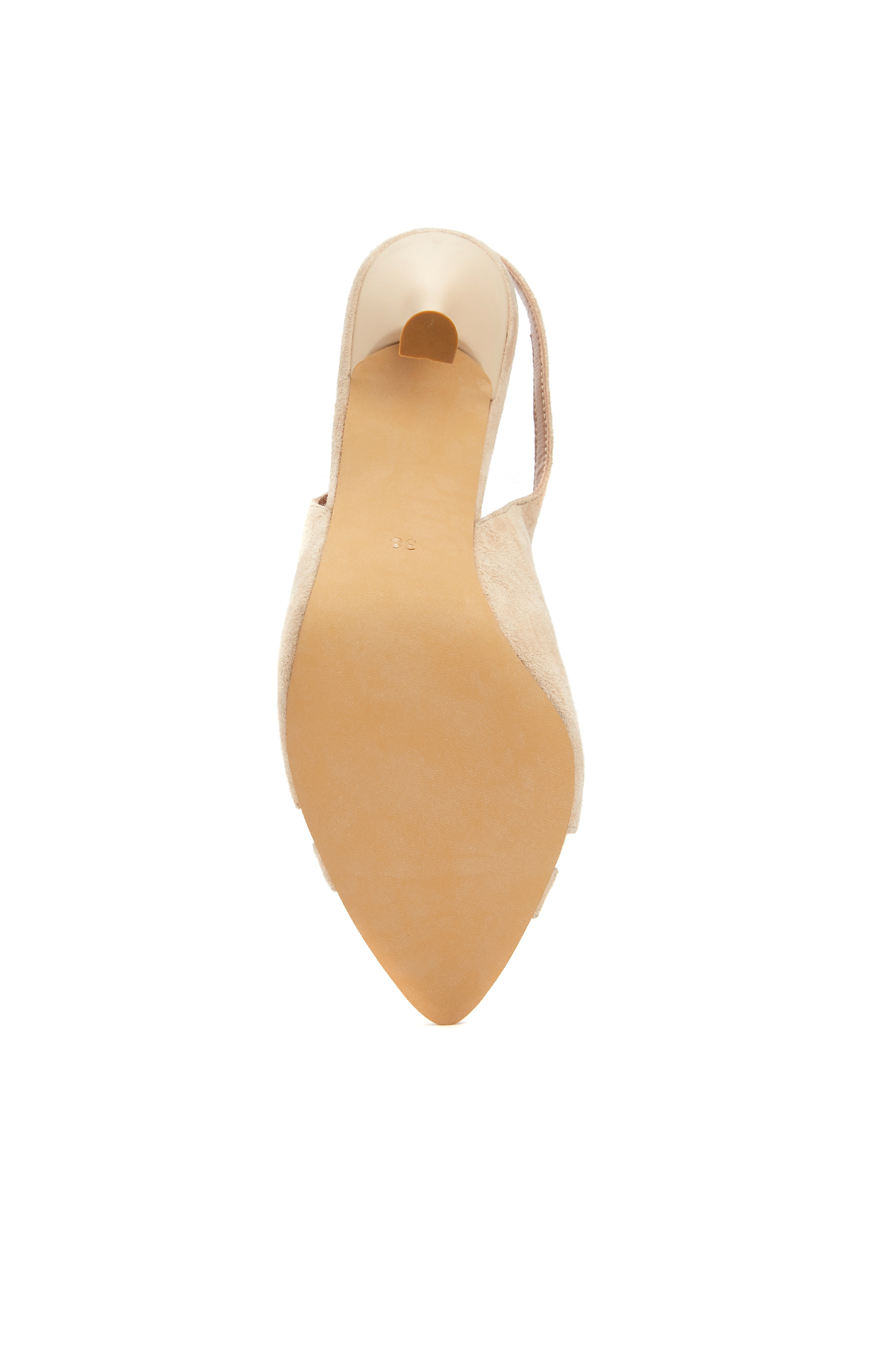 Bej Kadın Süet Sandalet