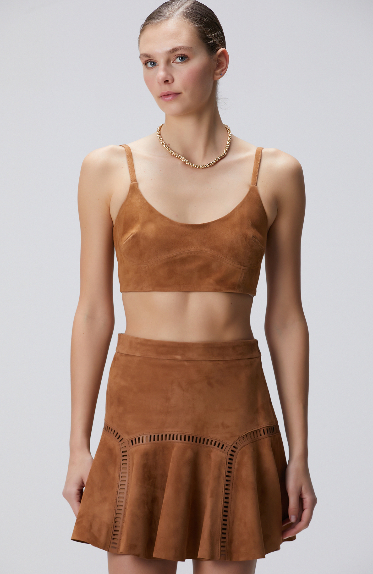 Camel Deri Büstiyer