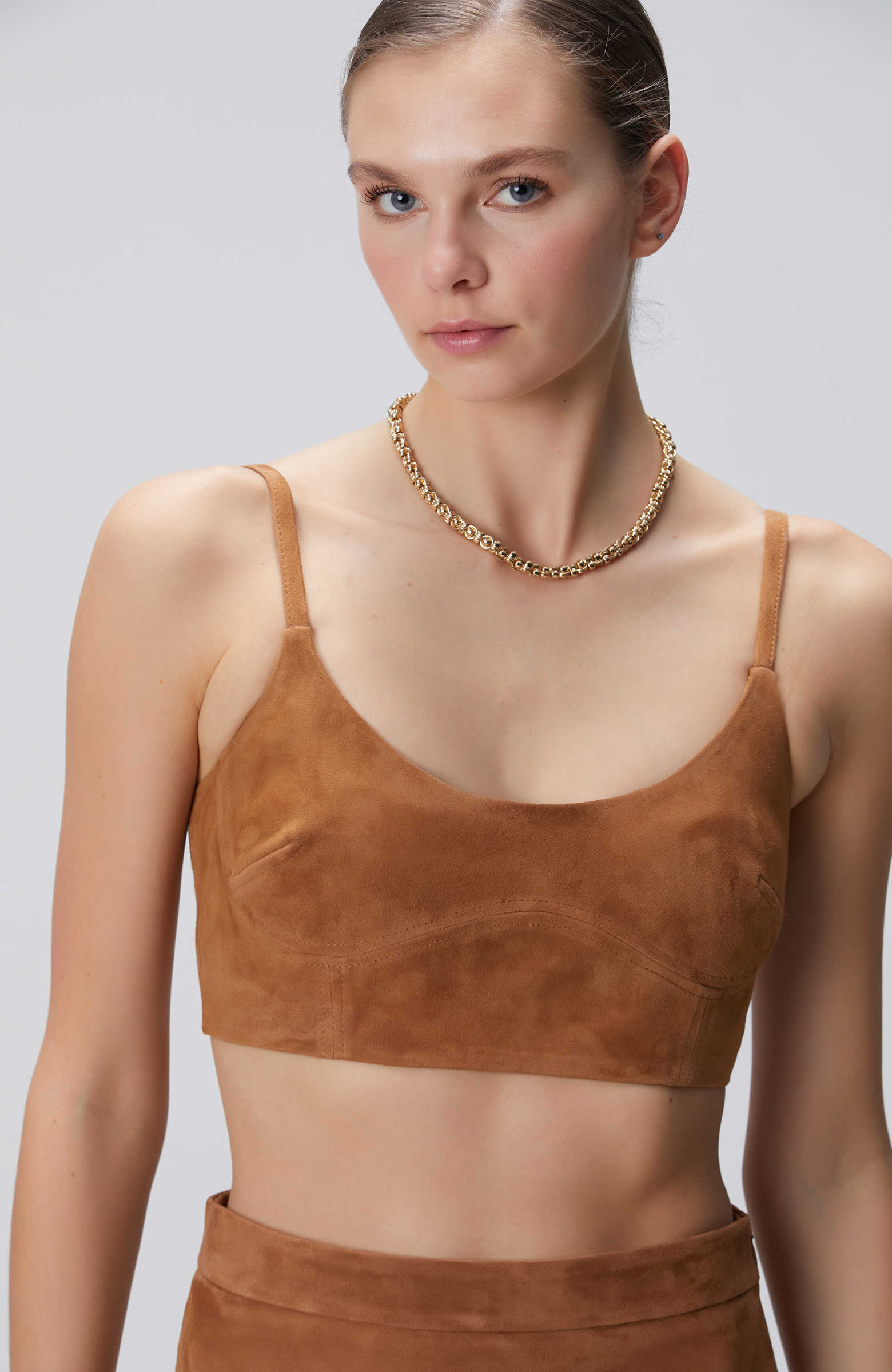 Camel Deri Büstiyer