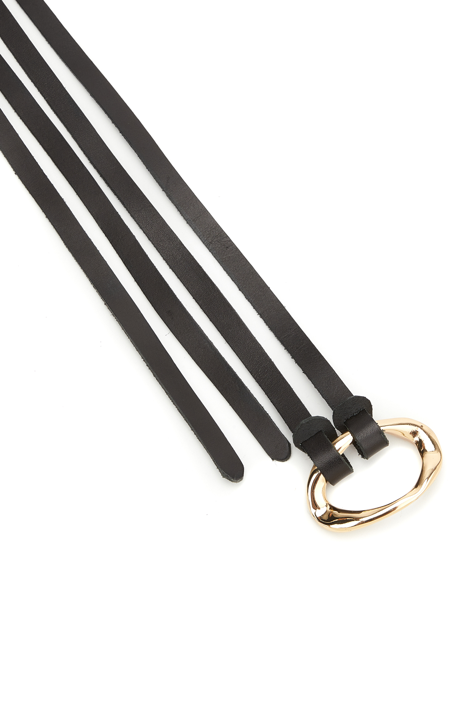 Siyah Kadın Deri Kemer