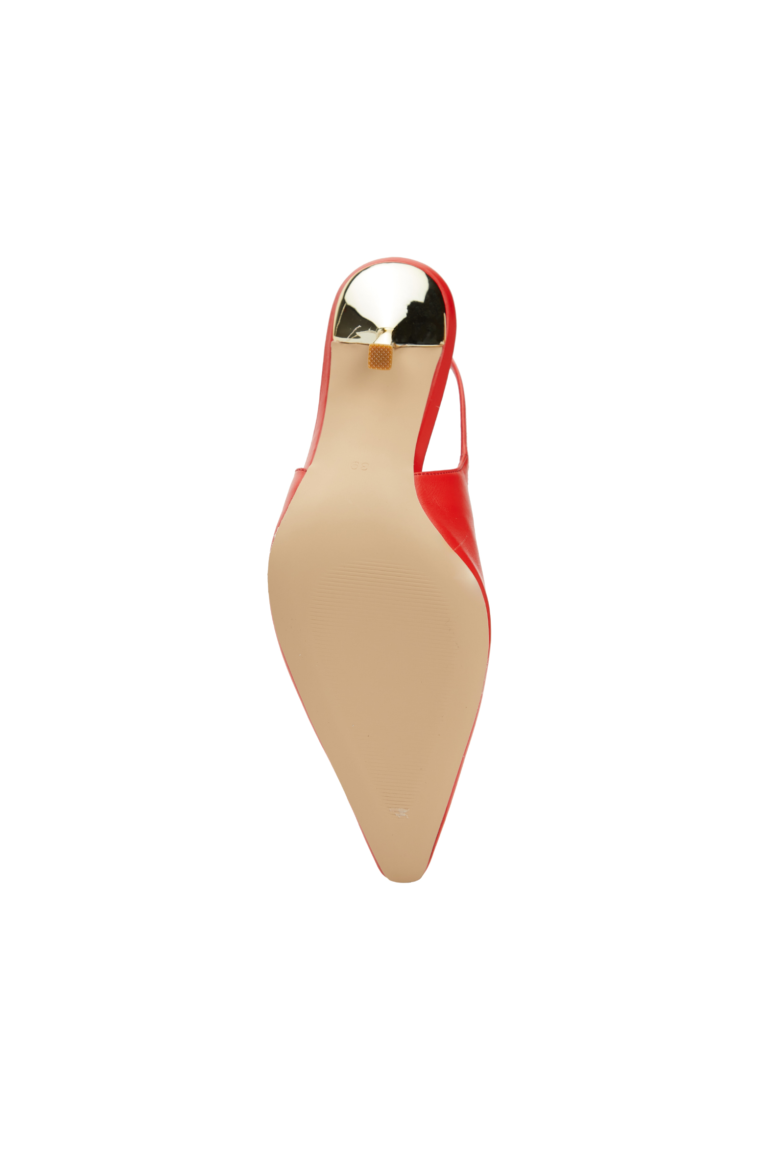 Kırmızı Deri Topuklu Ayakkabı